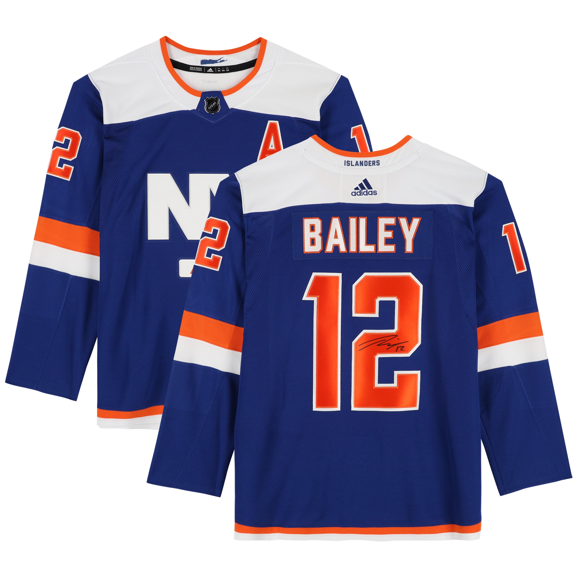 Josh Bailey New York Islanders Autographed Fanatics Authentic Blue Alternate Adidas Authentic Jersey
