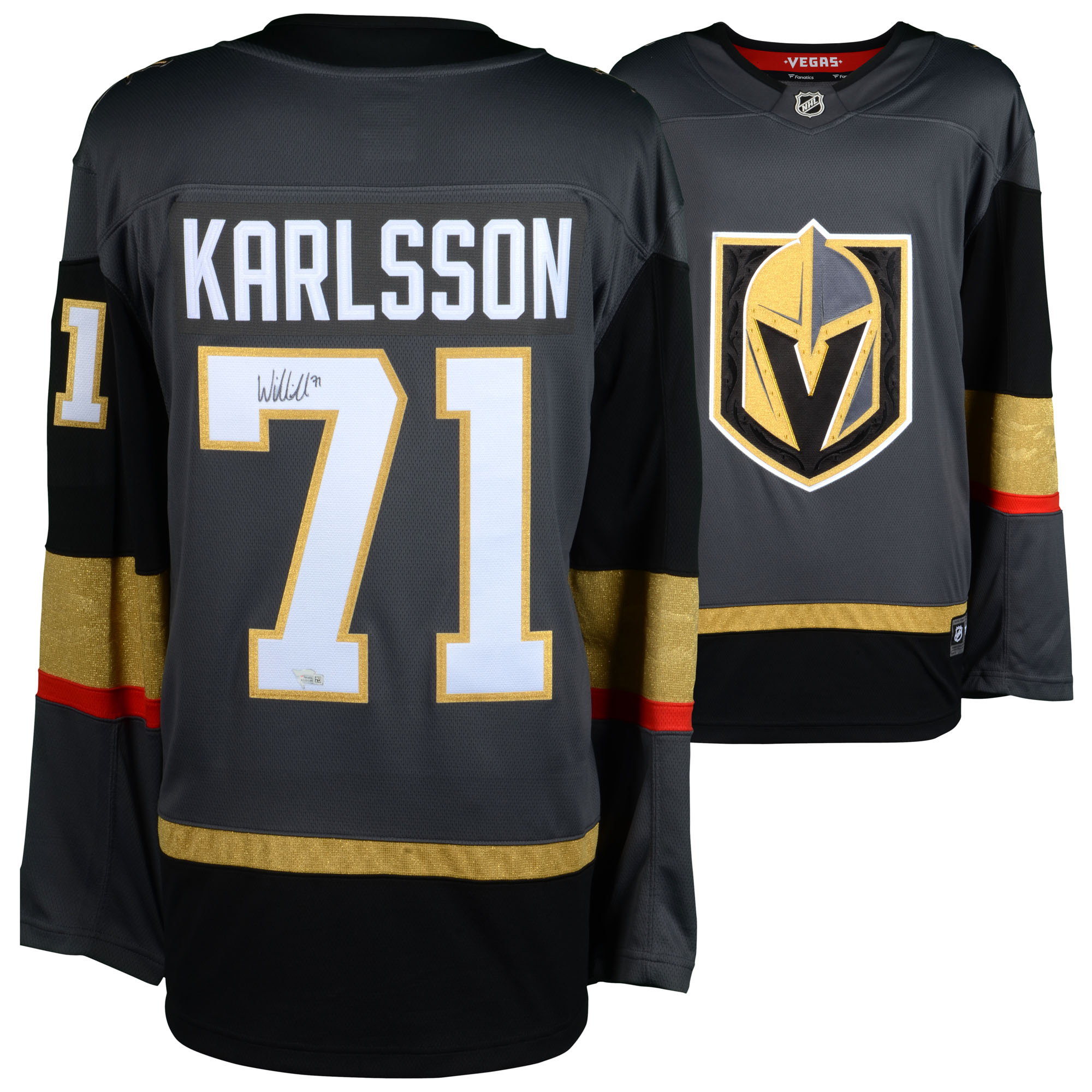 William Karlsson Vegas Golden Knights Fanatics Authentic Autographed Black Fanatics Breakaway Jersey