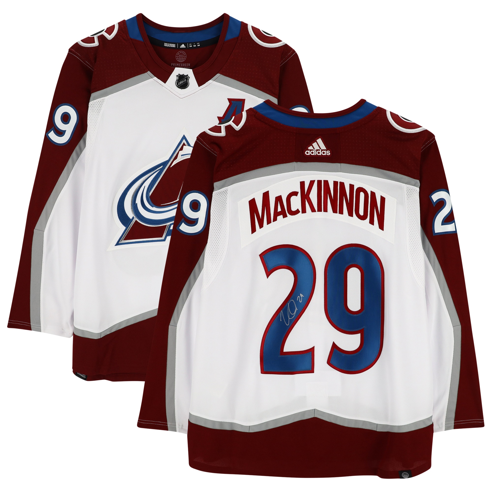 Nathan MacKinnon Colorado Avalanche Autographed Fanatics Authentic White Adidas Authentic Jersey