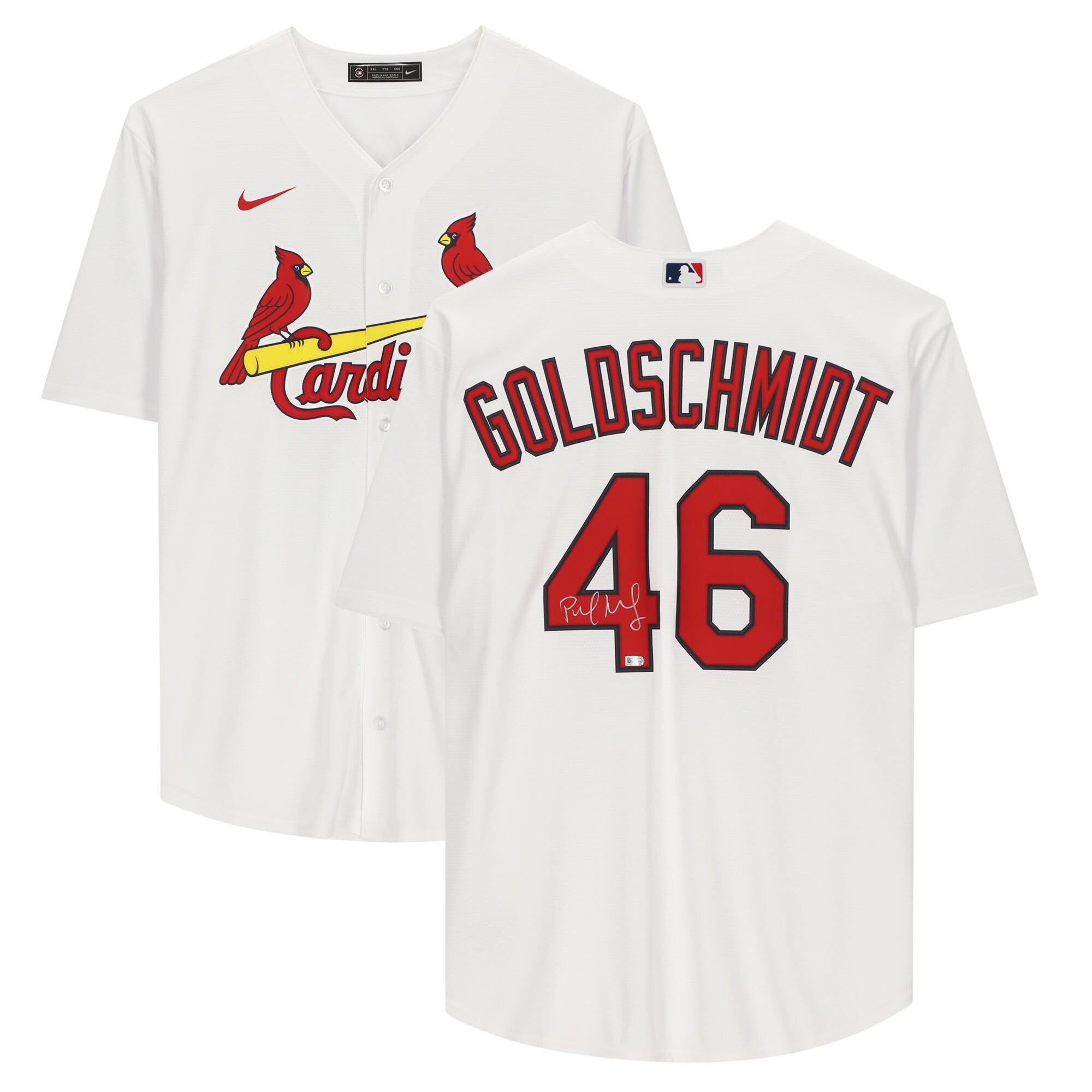 Paul Goldschmidt St. Louis Cardinals Fanatics Authentic Autographed White Nike Replica Jersey