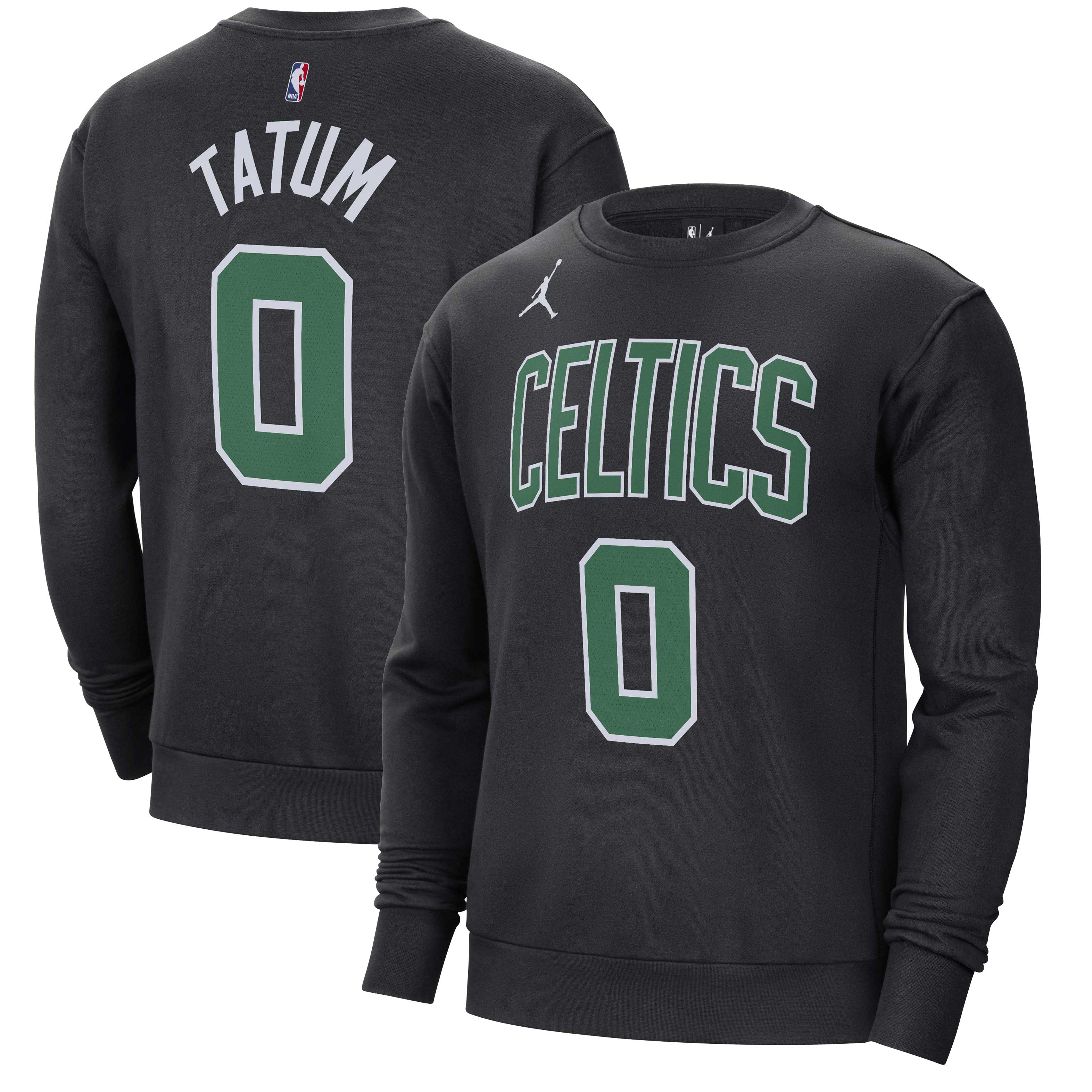 Jayson Tatum Boston Celtics Jordan Brand Statement Name & Number Pullover Sweatshirt - Black