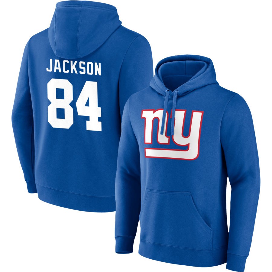 Tyree Jackson New York Giants Fanatics Branded Team Authentic Name & Number Pullover Hoodie - Royal