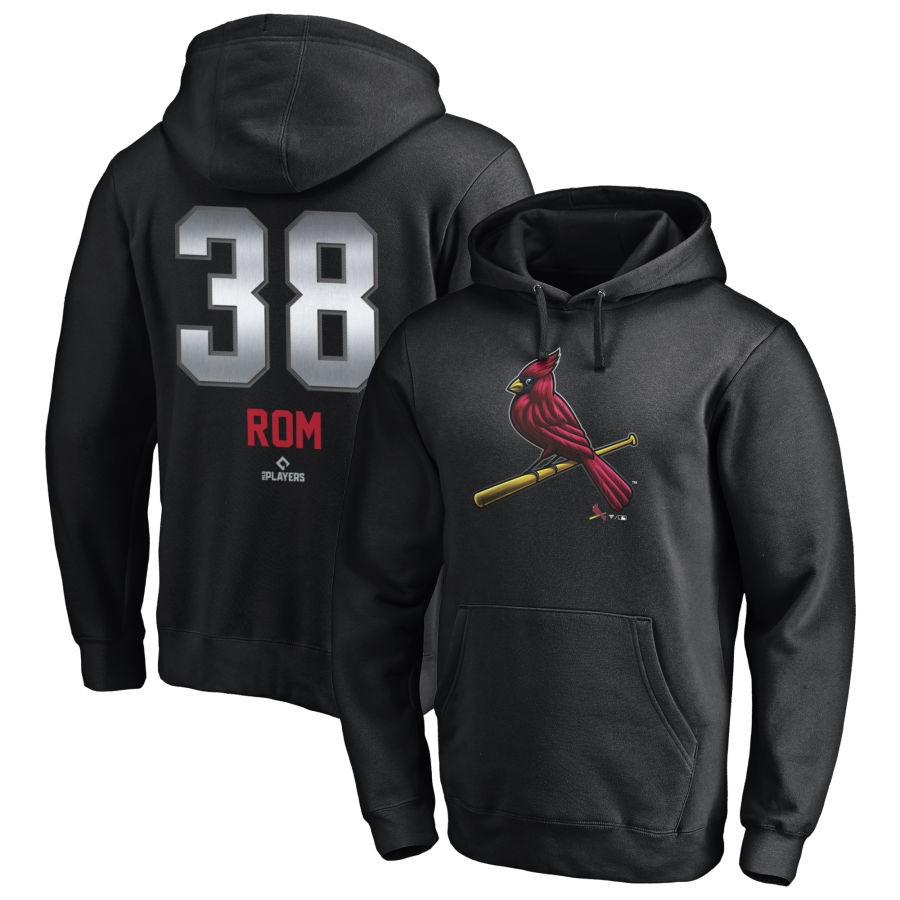 Drew Rom St. Louis Cardinals Fanatics Branded Any Name & Number Midnight Mascot Pullover Hoodie - Black