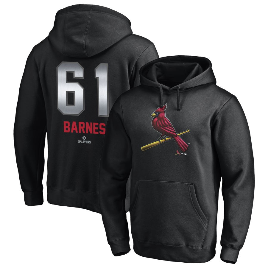 Jacob Barnes St. Louis Cardinals Fanatics Branded Any Name & Number Midnight Mascot Pullover Hoodie - Black