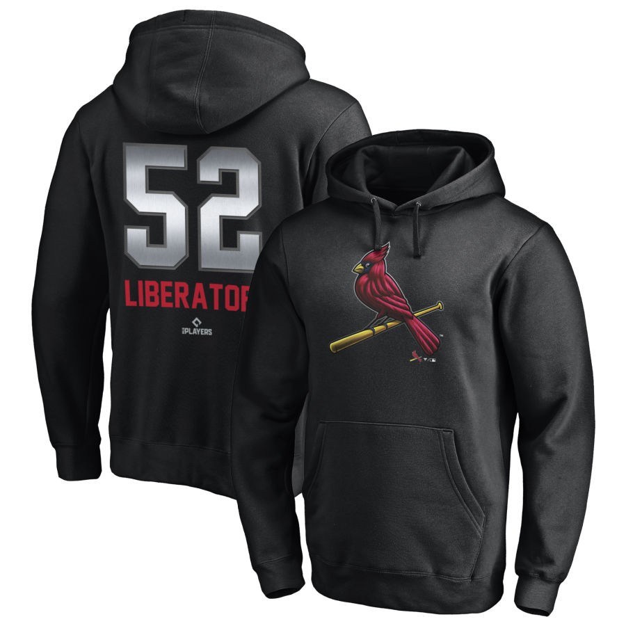 Matthew Liberatore St. Louis Cardinals Fanatics Branded Any Name & Number Midnight Mascot Pullover Hoodie - Black