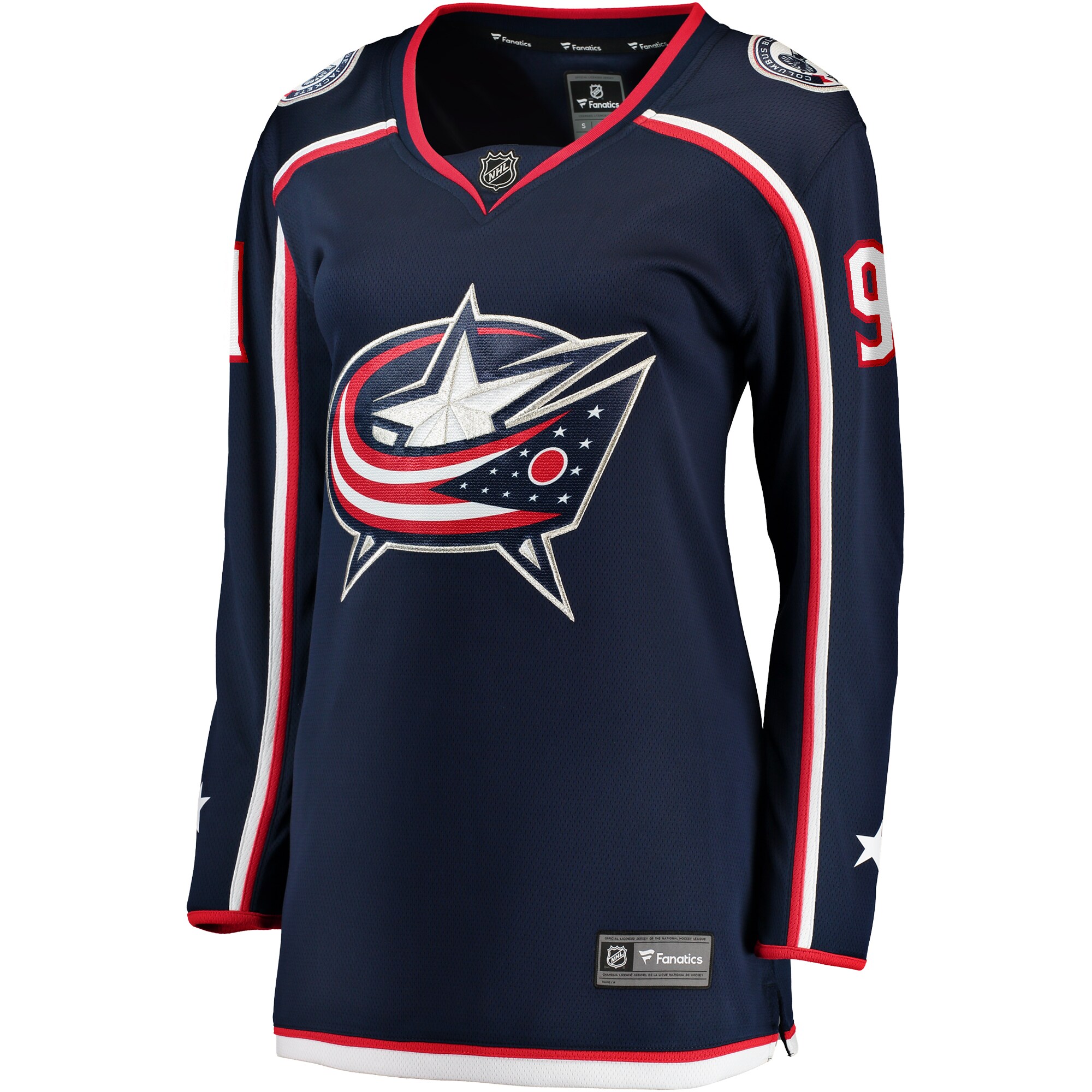 Kent Johnson Columbus Blue Jackets Fanatics Branded Women's Home Breakaway Player Jersey - Navy