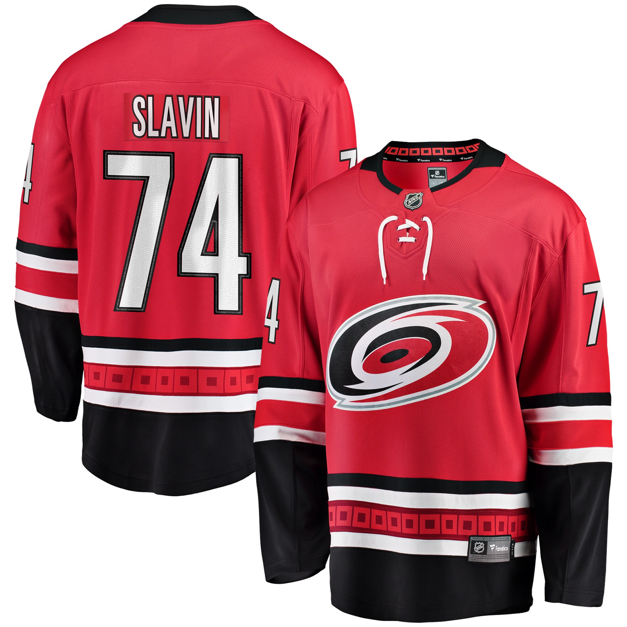Men's Jaccob Slavin Carolina Hurricanes Fanatics Branded Alternate Breakaway Player Jersey - Red
