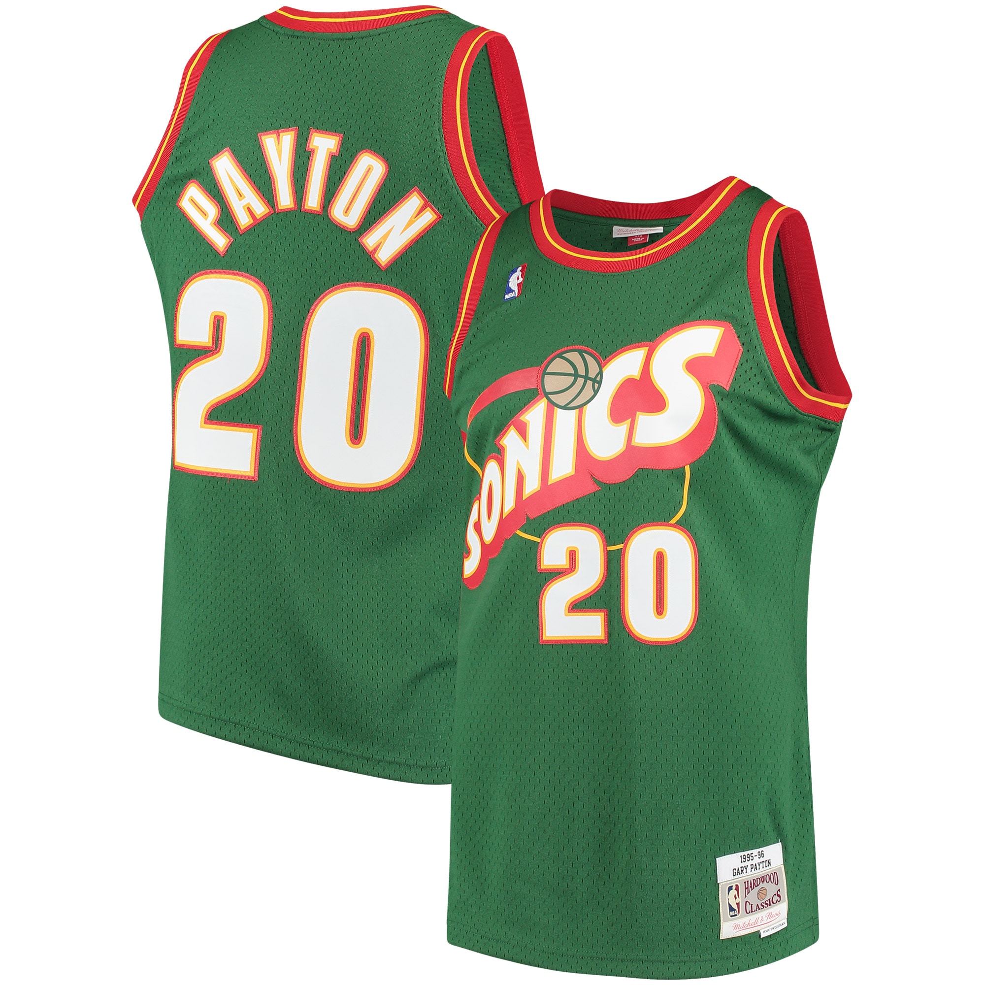 Men's Gary Payton Seattle SuperSonics Mitchell & Ness Hardwood Classics Swingman Jersey - Green