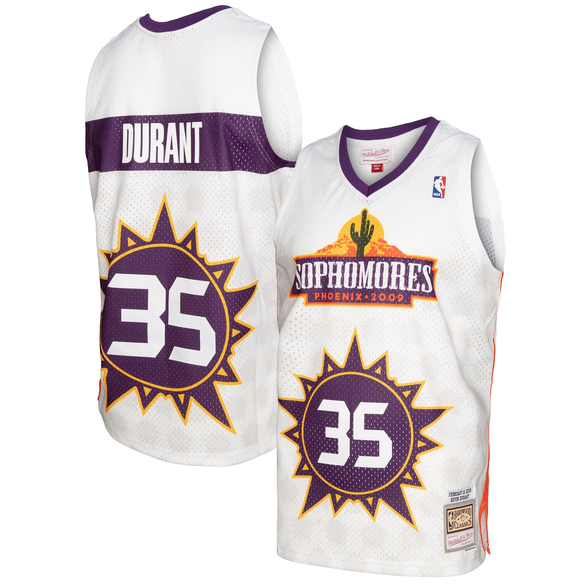 Men's Kevin Durant Mitchell & Ness 2009 Rising Stars Swingman Jersey - White