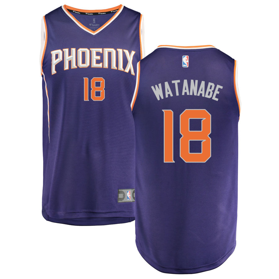 Yuta Watanabe Men's Phoenix Suns Fanatics Branded 2022/23 Fast Break Replica Jersey Purple - Icon Edition