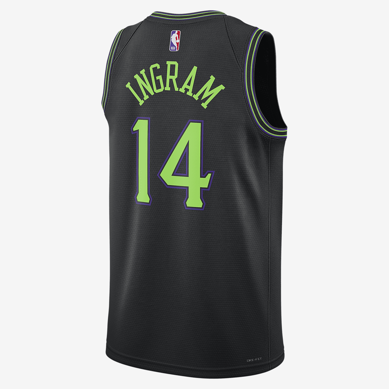 Brandon Ingram New Orleans Pelican City Edition 2023/24 Men's Nike Dri-FIT NBA Swingman Jersey - Black