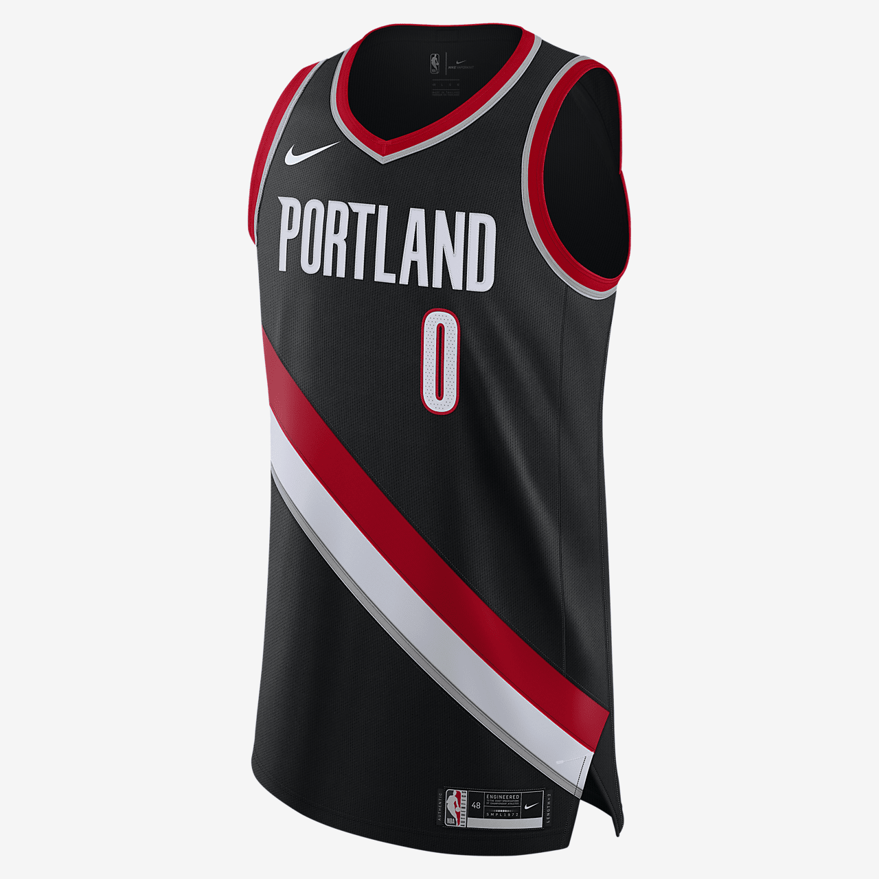 Damian Lillard Trail Blazers Icon Edition 2020 Men's Nike NBA Authentic Jersey - Black