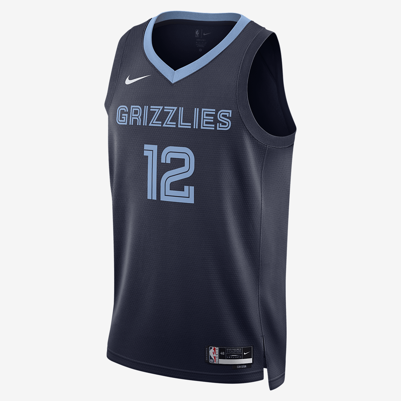 Memphis Grizzlies Icon Edition 2022/23 Men's Nike Dri-FIT NBA Swingman Jersey - College Navy