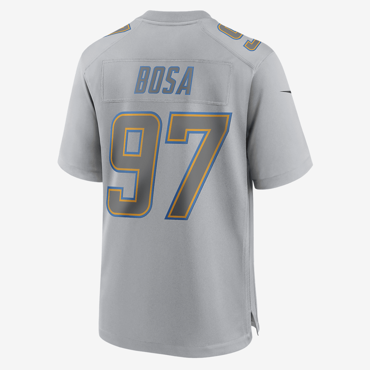 NFL Los Angeles Chargers Atmosphere (Joey Bosa) Men's Fashion Football Jersey - Grey