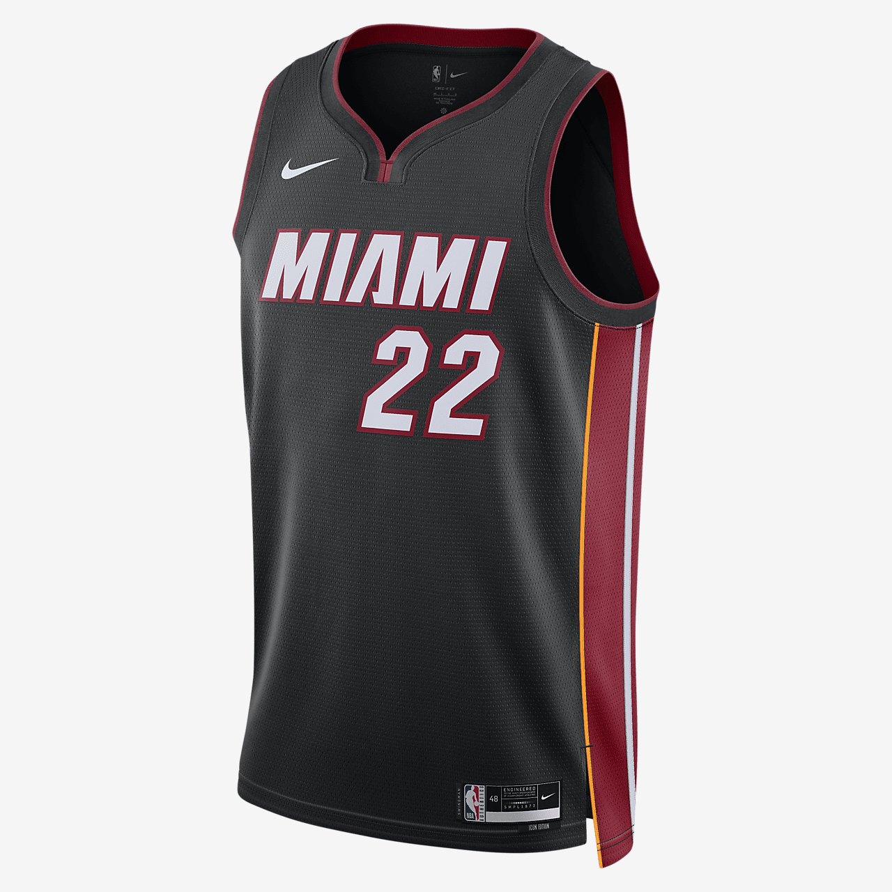Miami Heat Icon Edition 2022/23 Men's Nike Dri-FIT NBA Swingman Jersey - Black