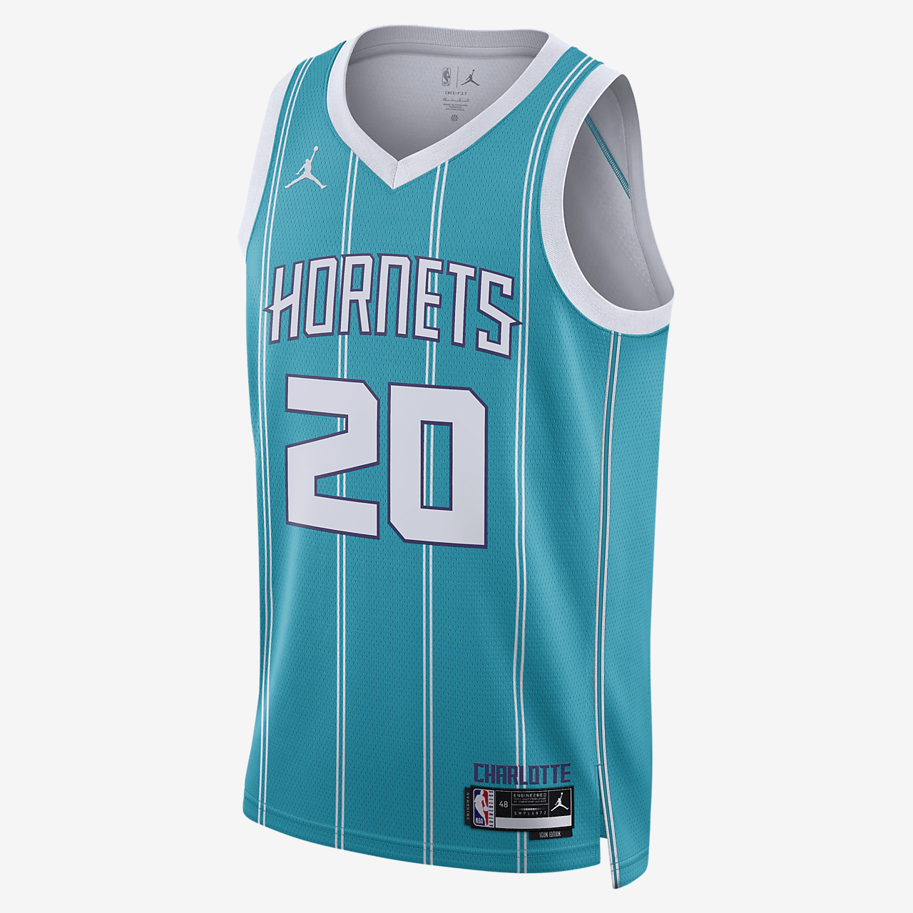 Charlotte Hornets Icon Edition 2022/23 Men's Jordan Dri-FIT NBA Swingman Jersey - Rapid Teal
