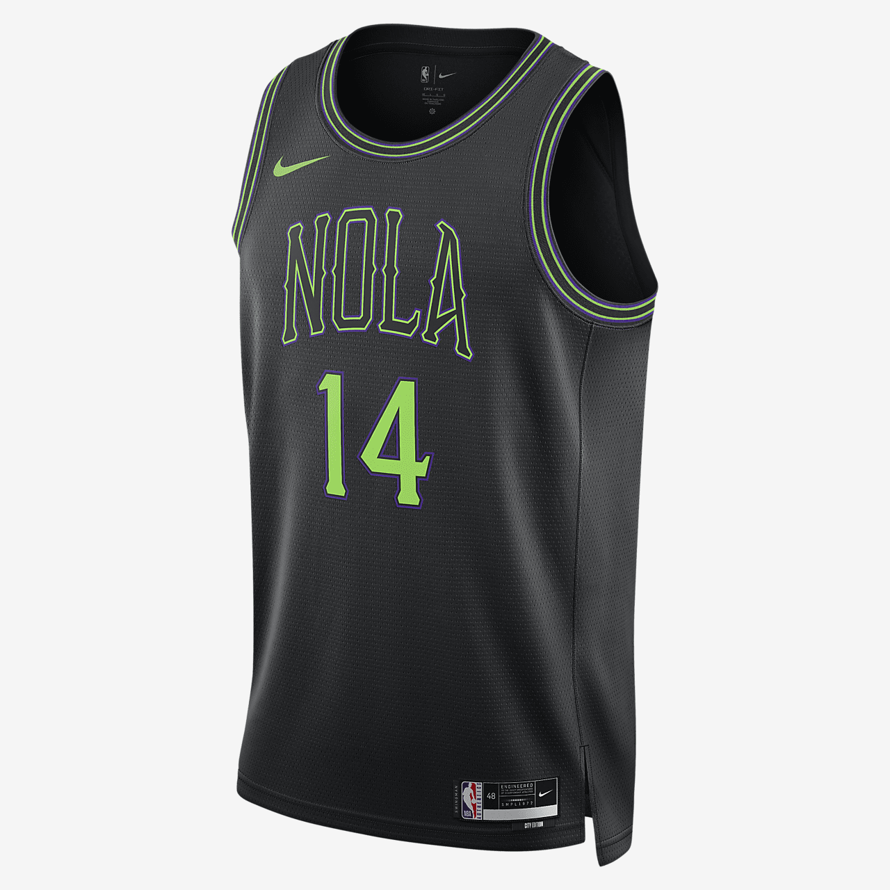 Brandon Ingram New Orleans Pelican City Edition 2023/24 Men's Nike Dri-FIT NBA Swingman Jersey - Black