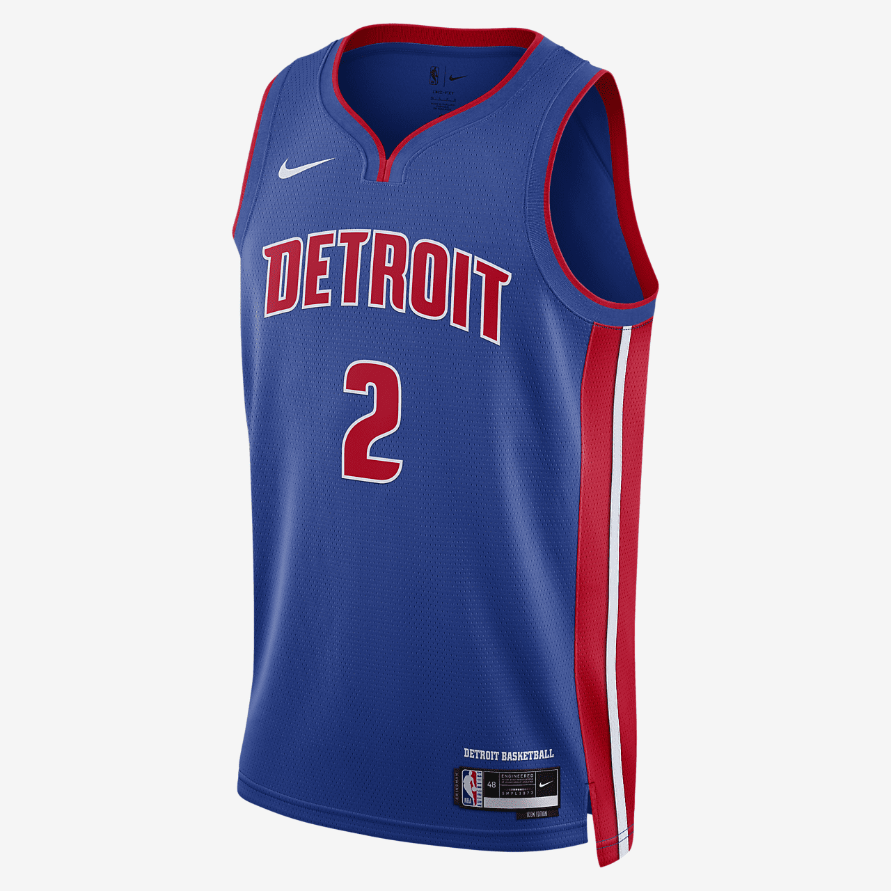 Detroit Pistons Icon Edition 2022/23 Men's Nike Dri-FIT NBA Swingman Jersey - Rush Blue