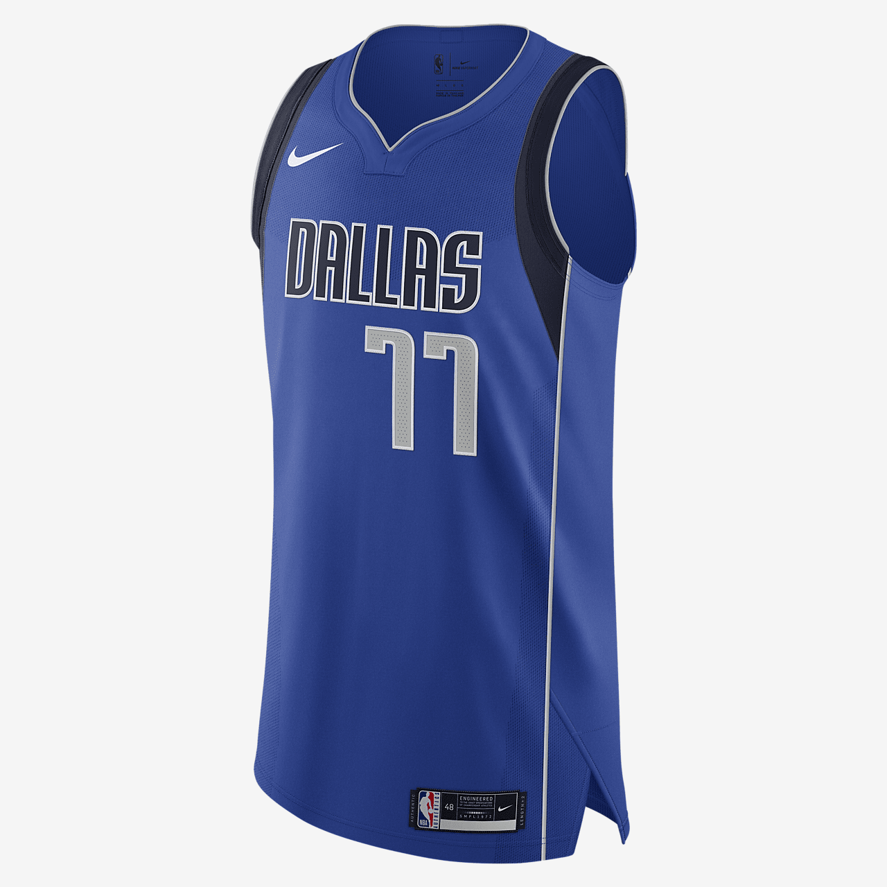 Luka Doncic Mavericks Icon Edition 2020 Men's Nike NBA Authentic Jersey - Game Royal