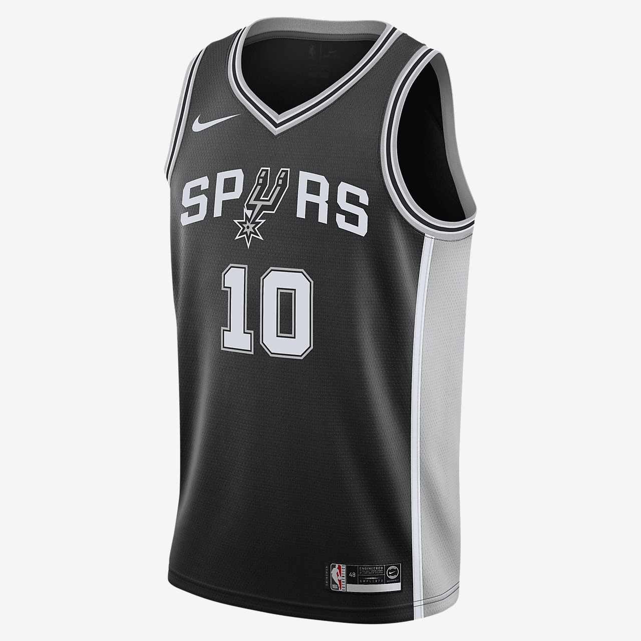 DeMar DeRozan Spurs Icon Edition Nike NBA Swingman Jersey - Black/Flat Silver