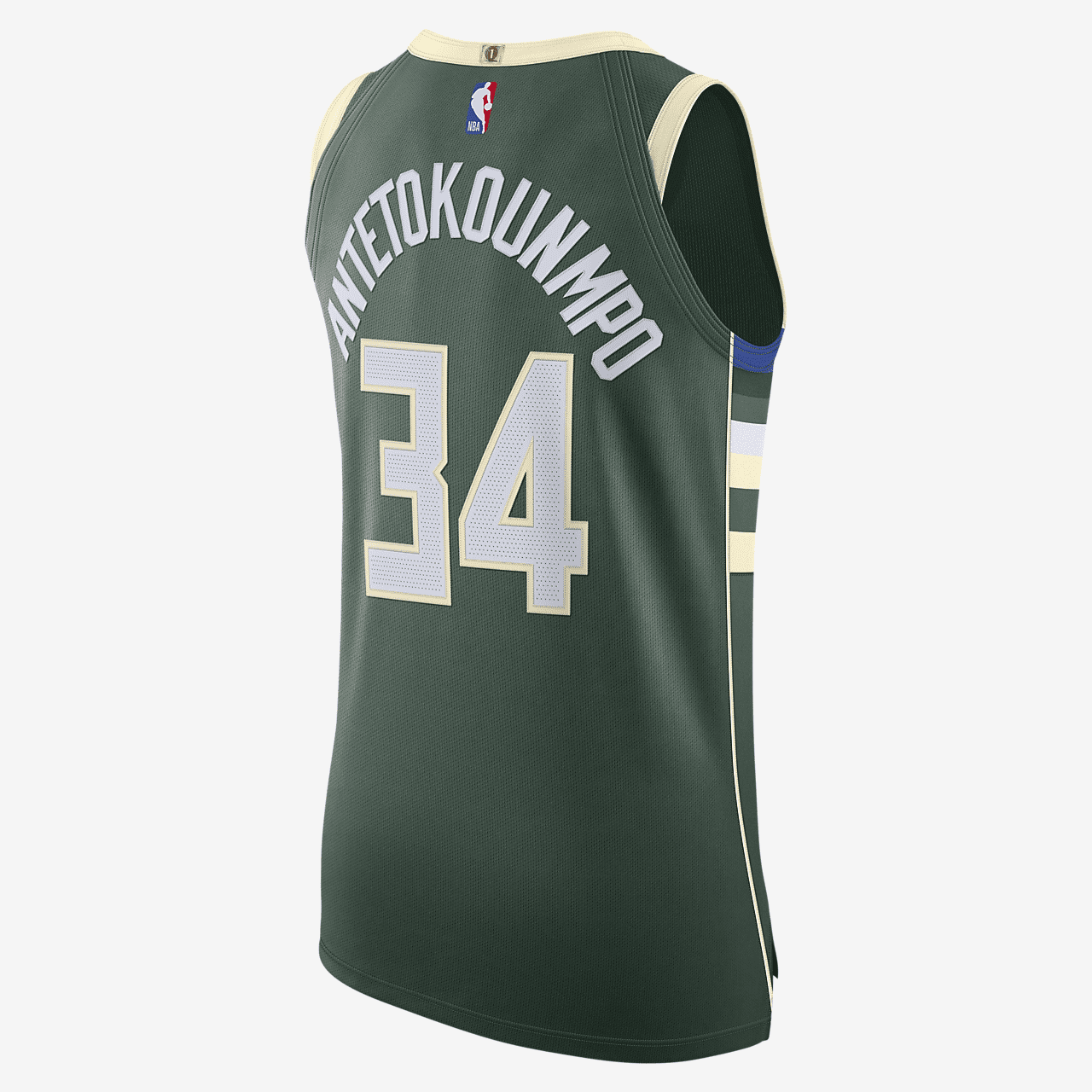 Giannis Antetokounmpo Bucks Icon Edition 2020 Men's Nike NBA Authentic Jersey - Fir
