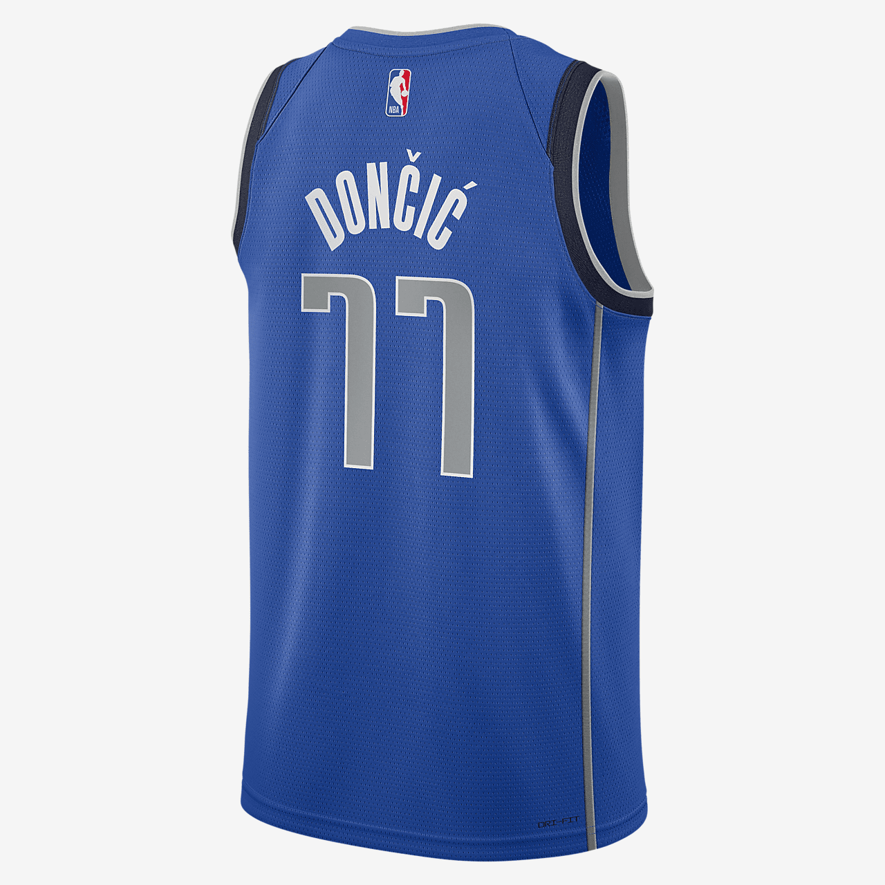 Luka Dončić Dallas Mavericks 2023/24 Icon Edition Big Kids' Nike NBA Swingman Jersey - Game Royal