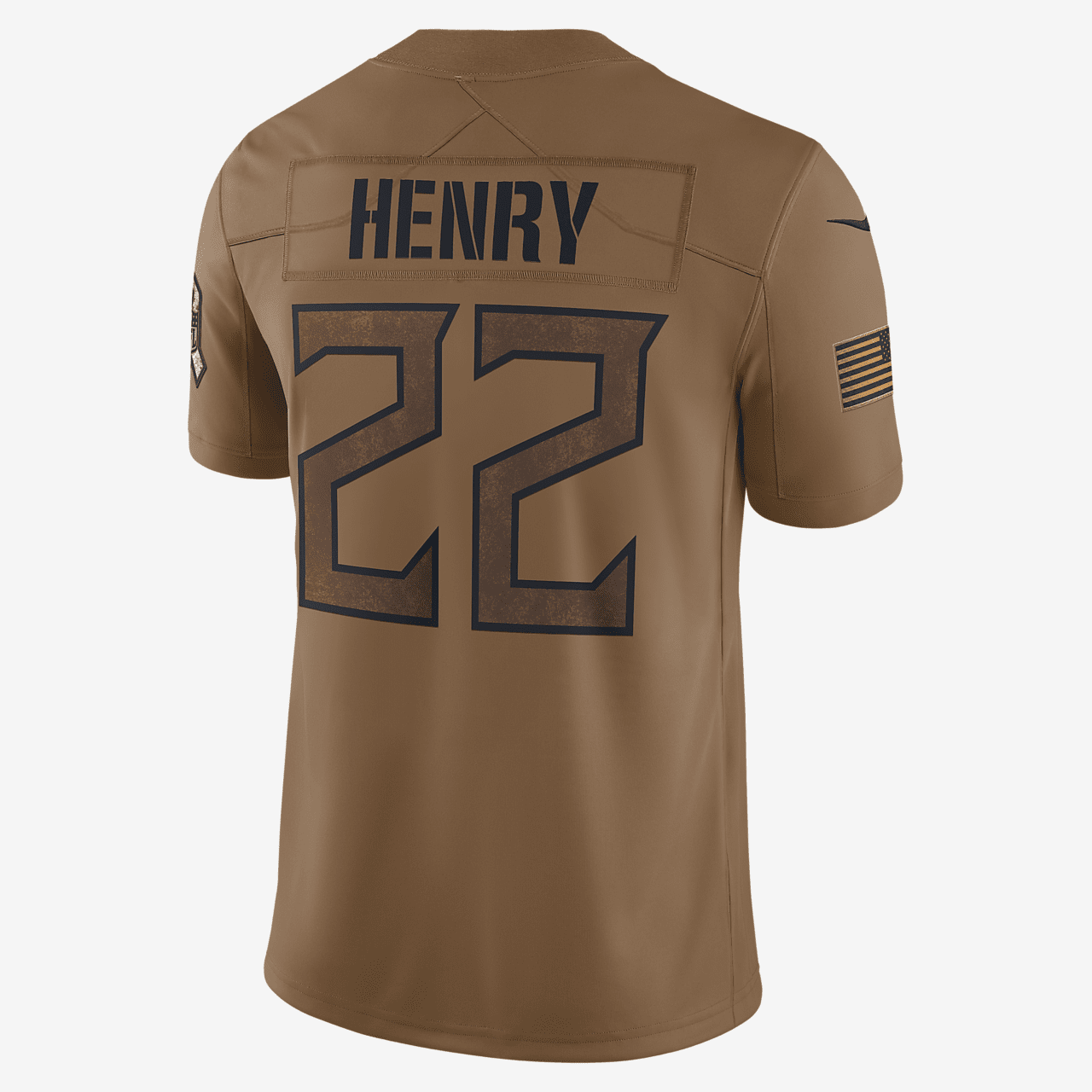 Derrick Henry Tennessee Titans Salute to Service Men's Nike Dri-FIT NFL Limited Jersey - Brown