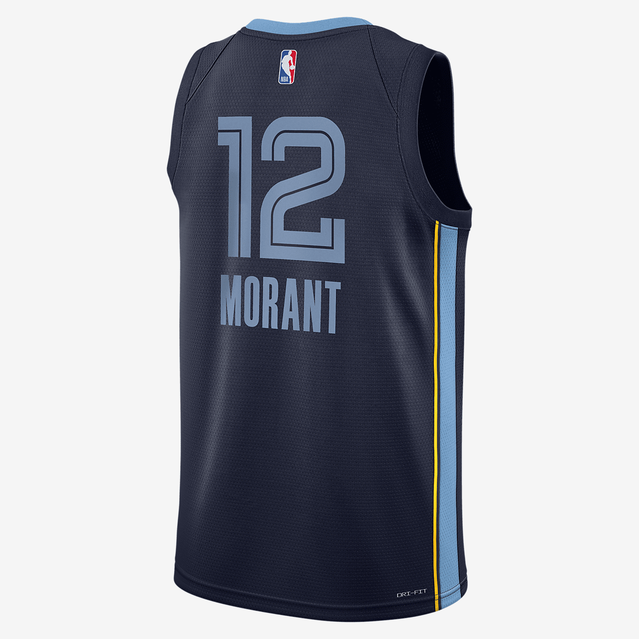 Ja Morant Memphis Grizzlies 2023/24 Icon Edition Big Kids' Nike NBA Swingman Jersey - College Navy