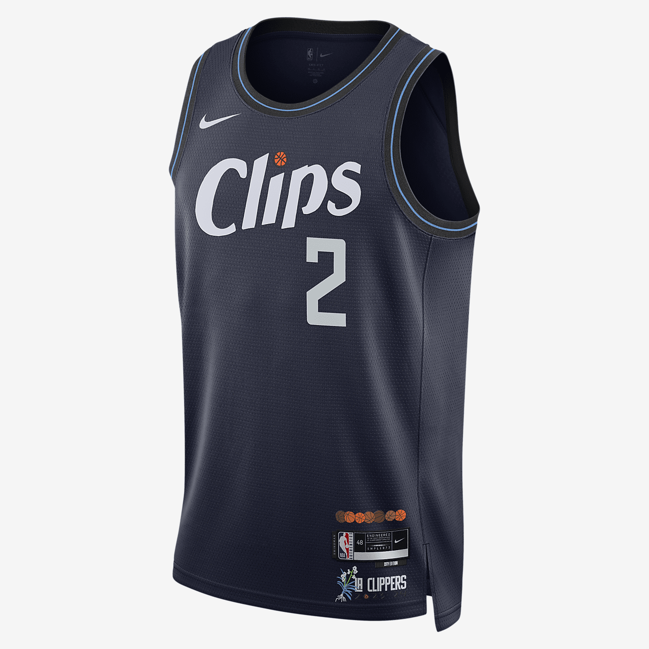Kawhi Leonard LA Clippers City Edition 2023/24 Men's NIke Dri-FIT NBA Swingman Jersey - College Navy