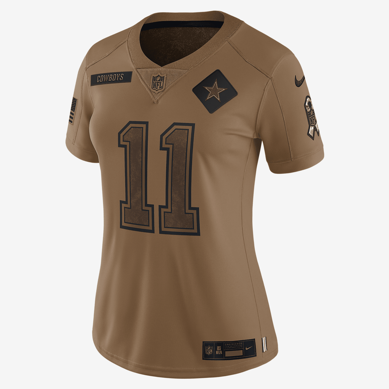 Micah Parsons Dallas Cowboys Salute to Service Women's Nike Dri-FIT NFL Limited Jersey - Brown