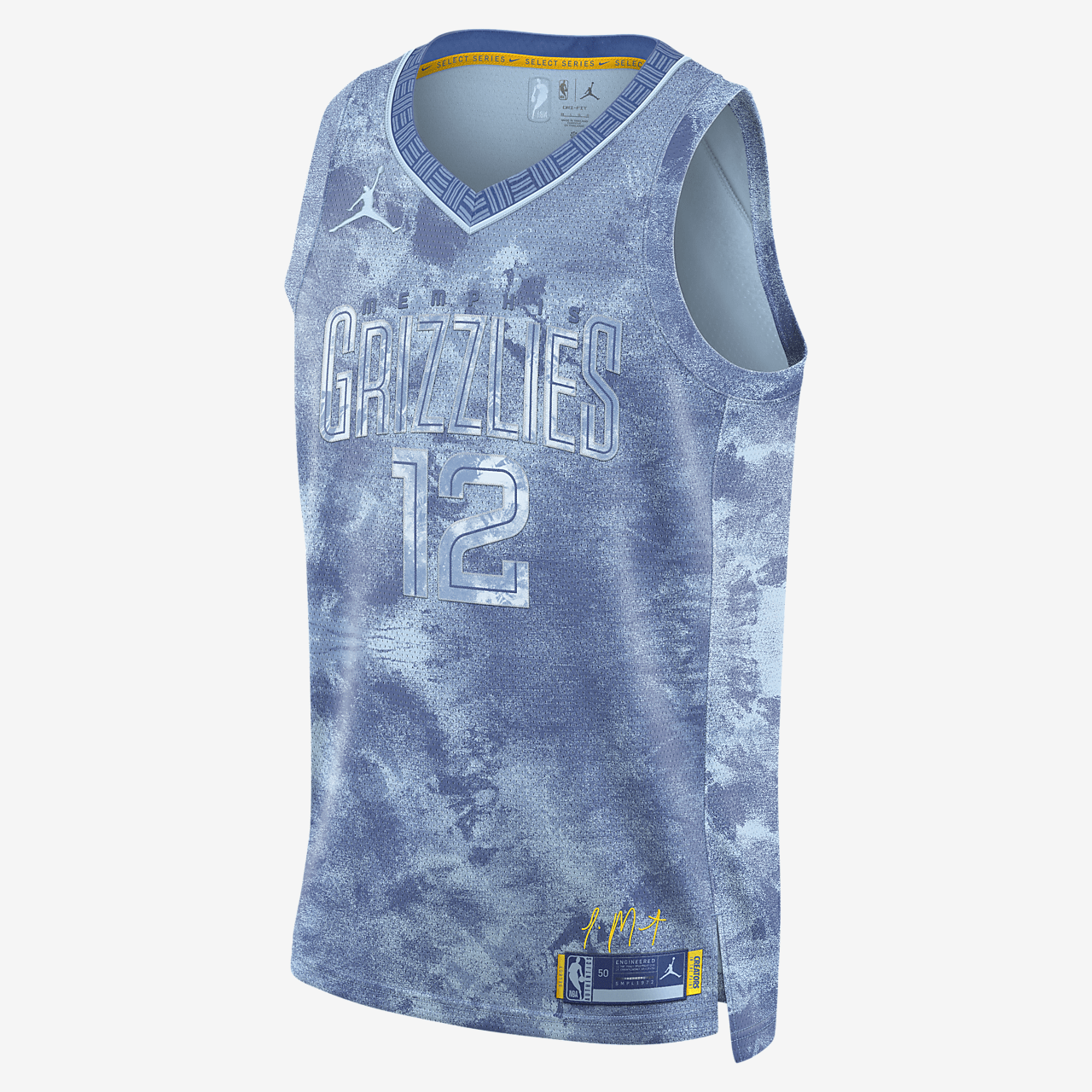 Ja Morant Memphis Grizzlies 2023 Select Series Men's Nike Dri-FIT NBA Swingman Jersey - Cobalt Tint