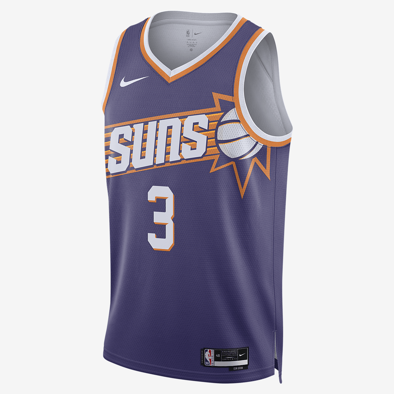 Phoenix Suns 2023/24 Icon Edition Nike Dri-FIT NBA Swingman Jersey - New Orchid
