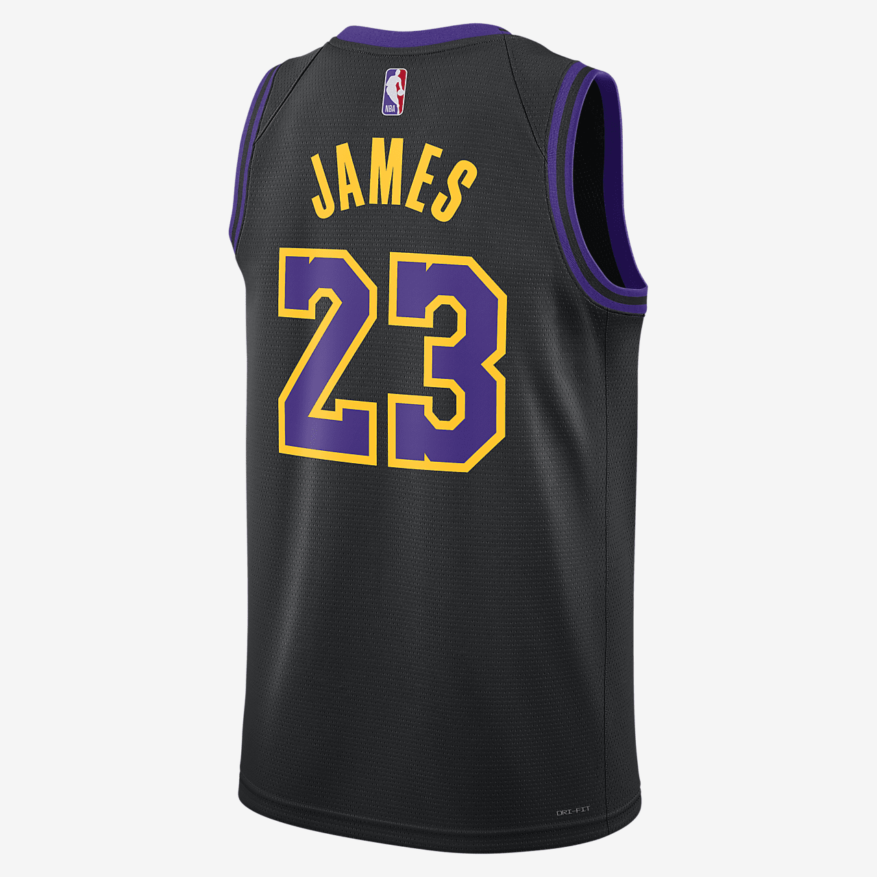 Lebron James Los Angeles Lakers City Edition 2023/24 Men's Nike Dri-FIT NBA Swingman Jersey - Black