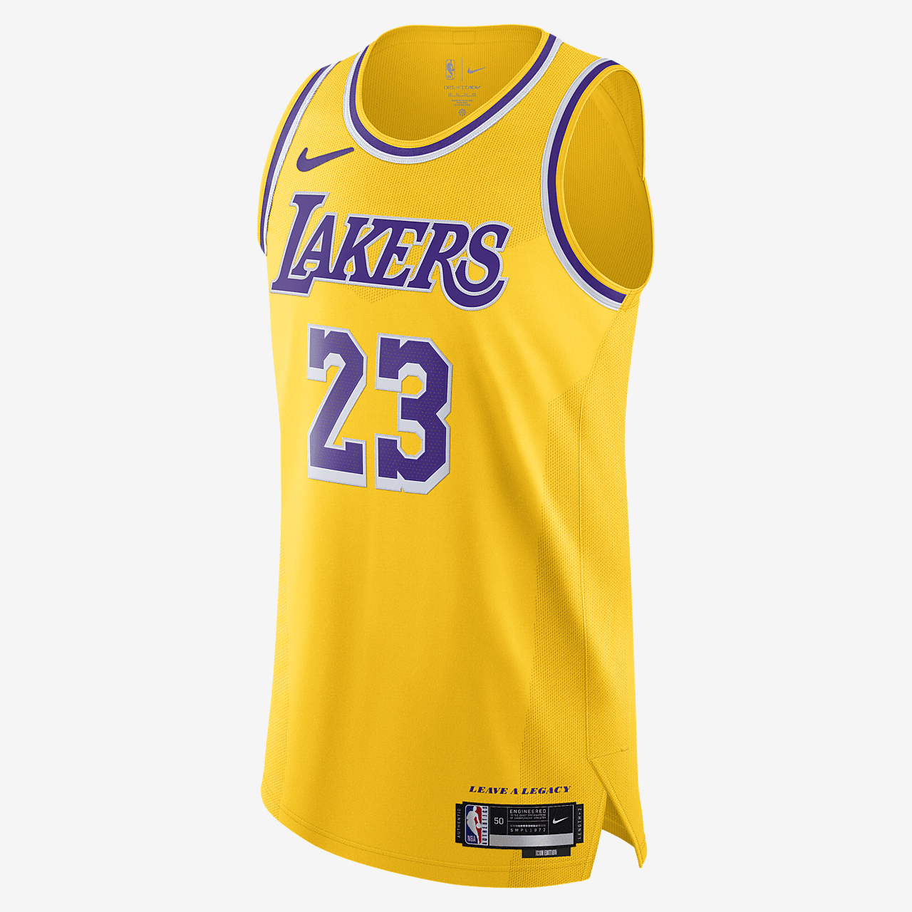 Los Angeles Lakers Icon Edition 2022/23 Men's Nike Dri-FIT ADV NBA Authentic Jersey - Amarillo