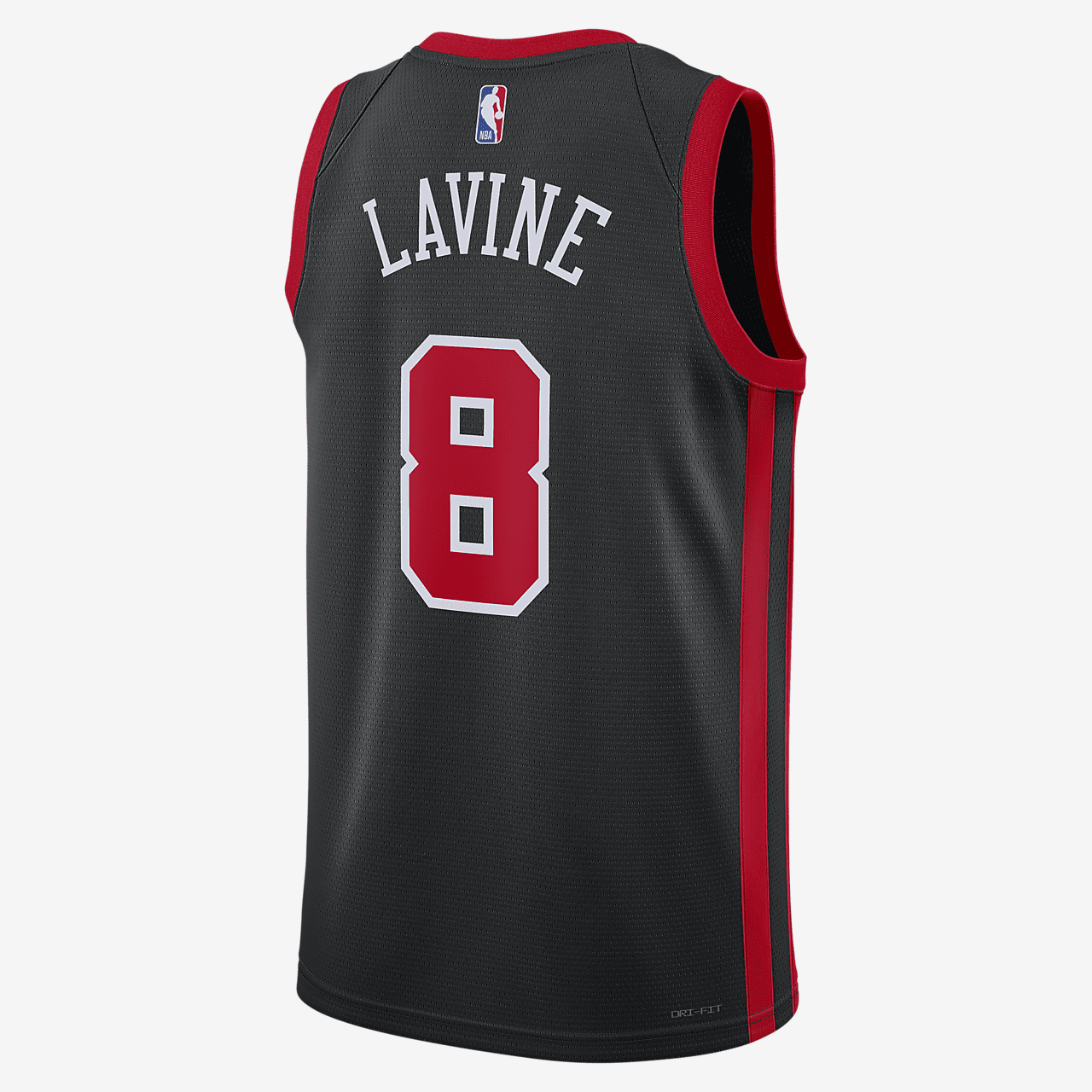 Zach Lavine Chicago Bulls City Edition 2023/24 Men's Nike Dri-FIT NBA Swingman Jersey - Black/University Red