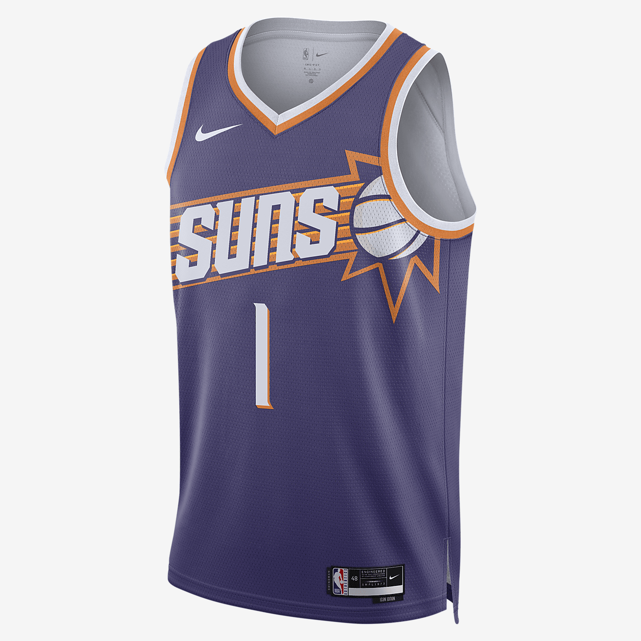 Phoenix Suns 2023/24 Icon Edition Nike Dri-FIT NBA Swingman Jersey - New Orchid