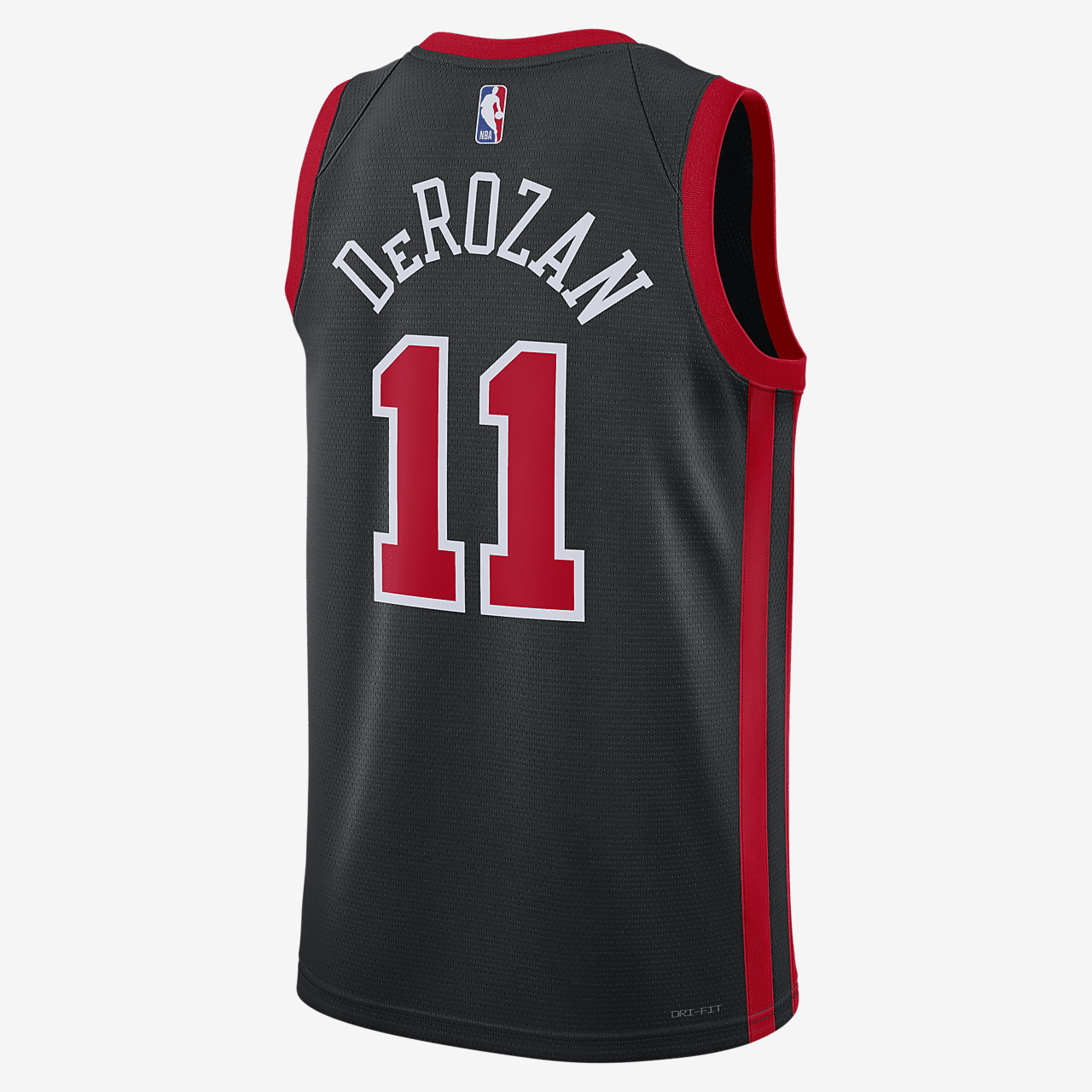 DeMar DeRozan Chicago Bulls City Edition 2023/24 Men's Nike Dri-FIT NBA Swingman Jersey - Black/University Red