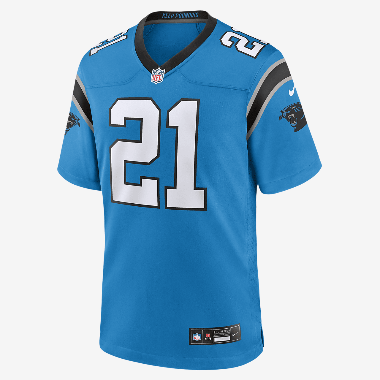 Jeremy Chinn Carolina Panthers Men's Nike NFL Game Football Jersey - Blue
