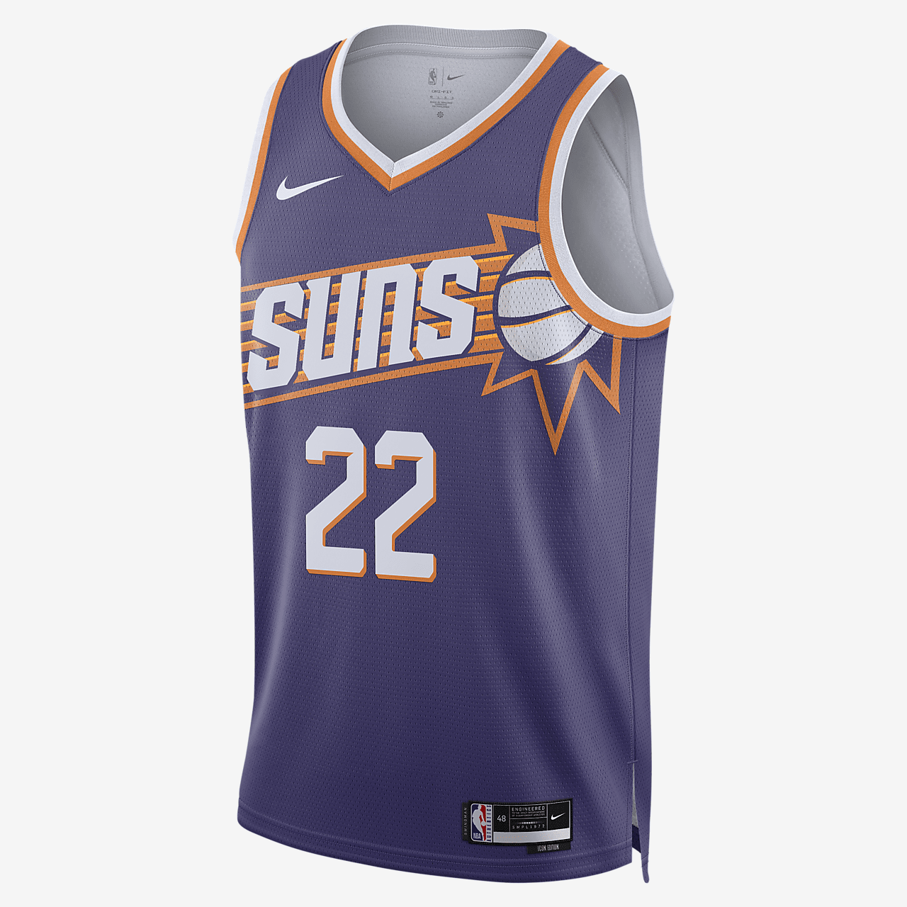 Phoenix Suns 2023/24 Icon Edition Nike Dri-FIT NBA Swingman Jersey - New Orchid