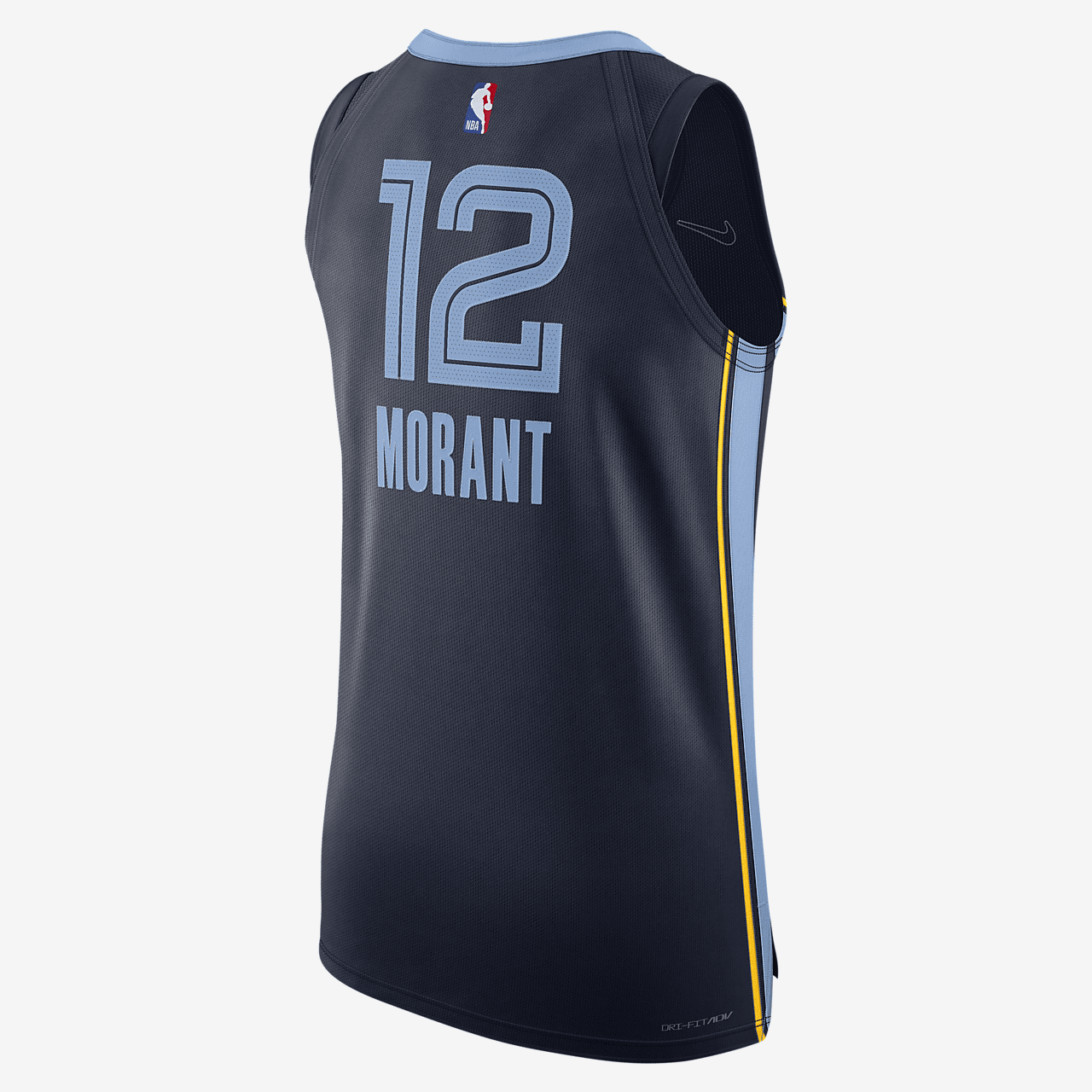 Grizzlies Icon Edition 2020 Men's Nike NBA Authentic Jersey - College Navy