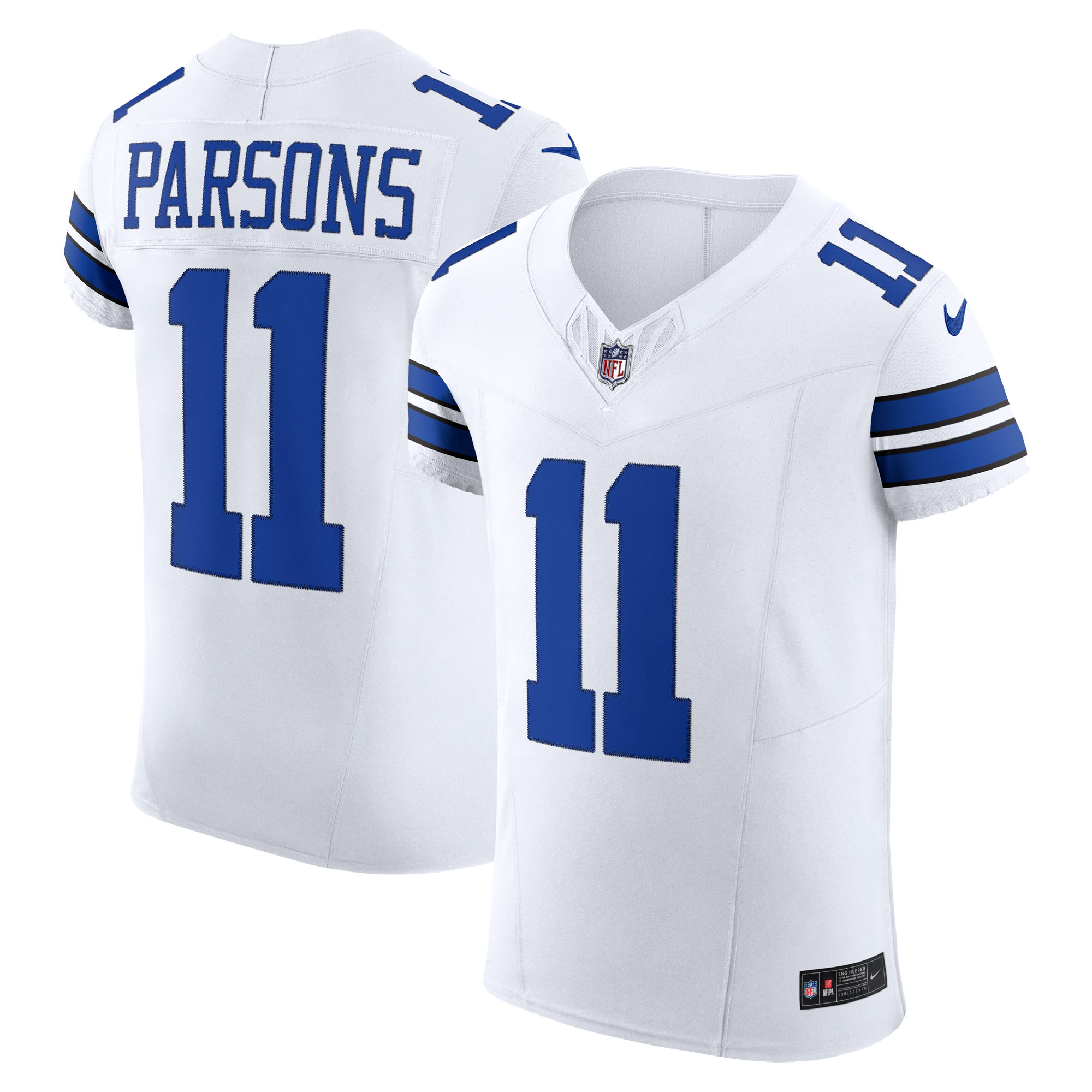 Men's Dallas Cowboys Micah Parsons Nike White Vapor F.U.S.E. Elite Jersey