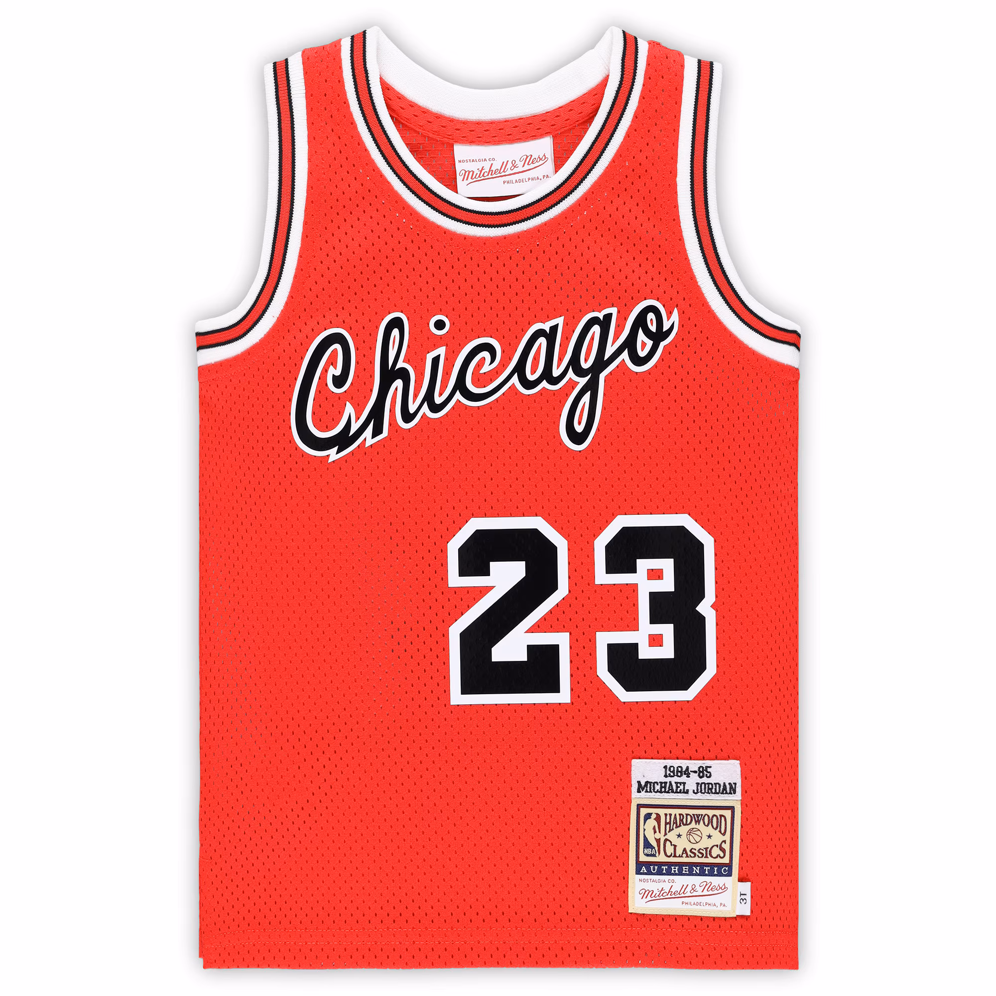 Toddler Chicago Bulls Michael Jordan Mitchell & Ness Red Hardwood Classics 1984/85 Authentic Swingman Jersey