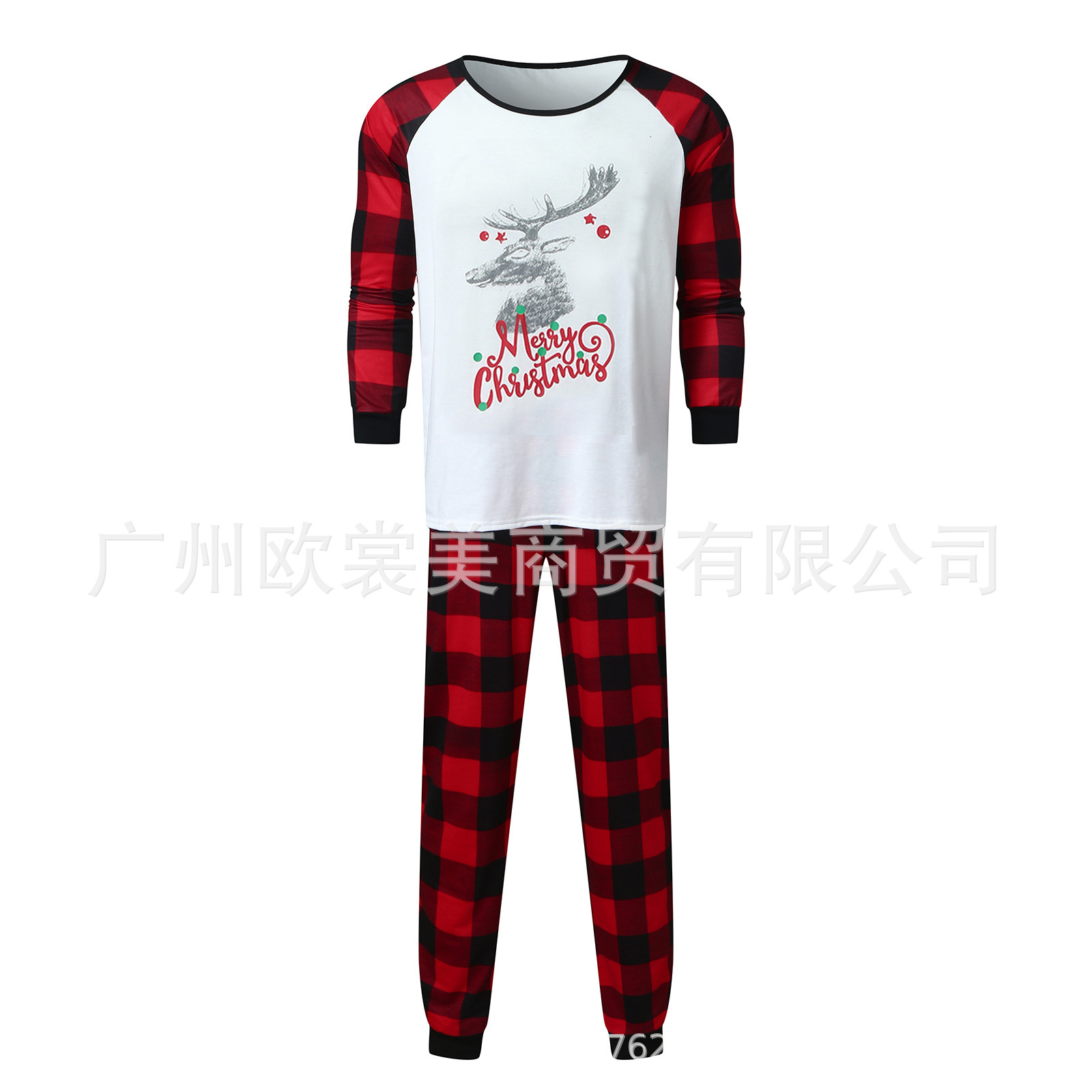 Christmas simple strokes of elk parent-child outfit