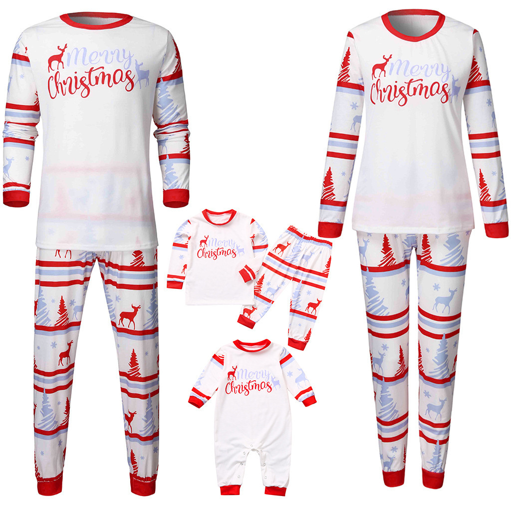 Christmas parent-child outfit Letter Printing