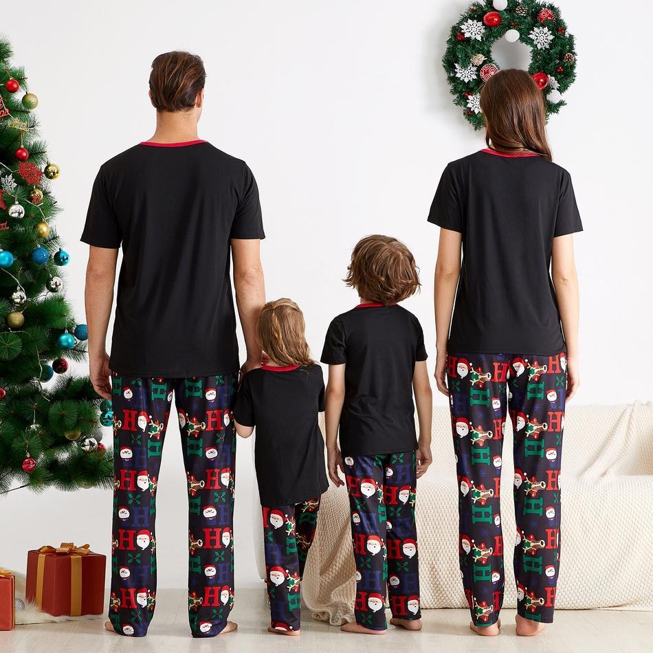 Christmas Cute Cartoon Santa Family Matching Pajamas Set(with Pet Dog Clothes)