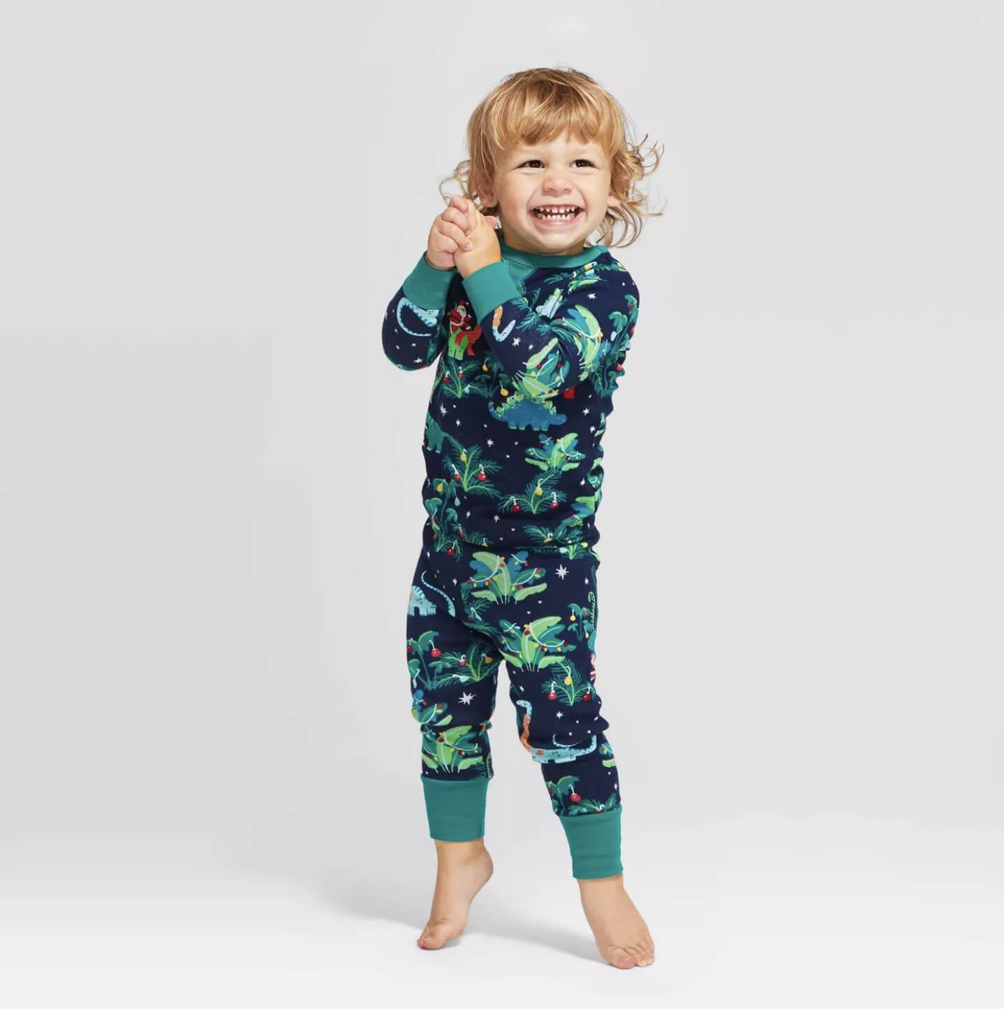 Christmas Dinosaur Patterned Family Matching hot Sets (with Pet Dog Clothes)