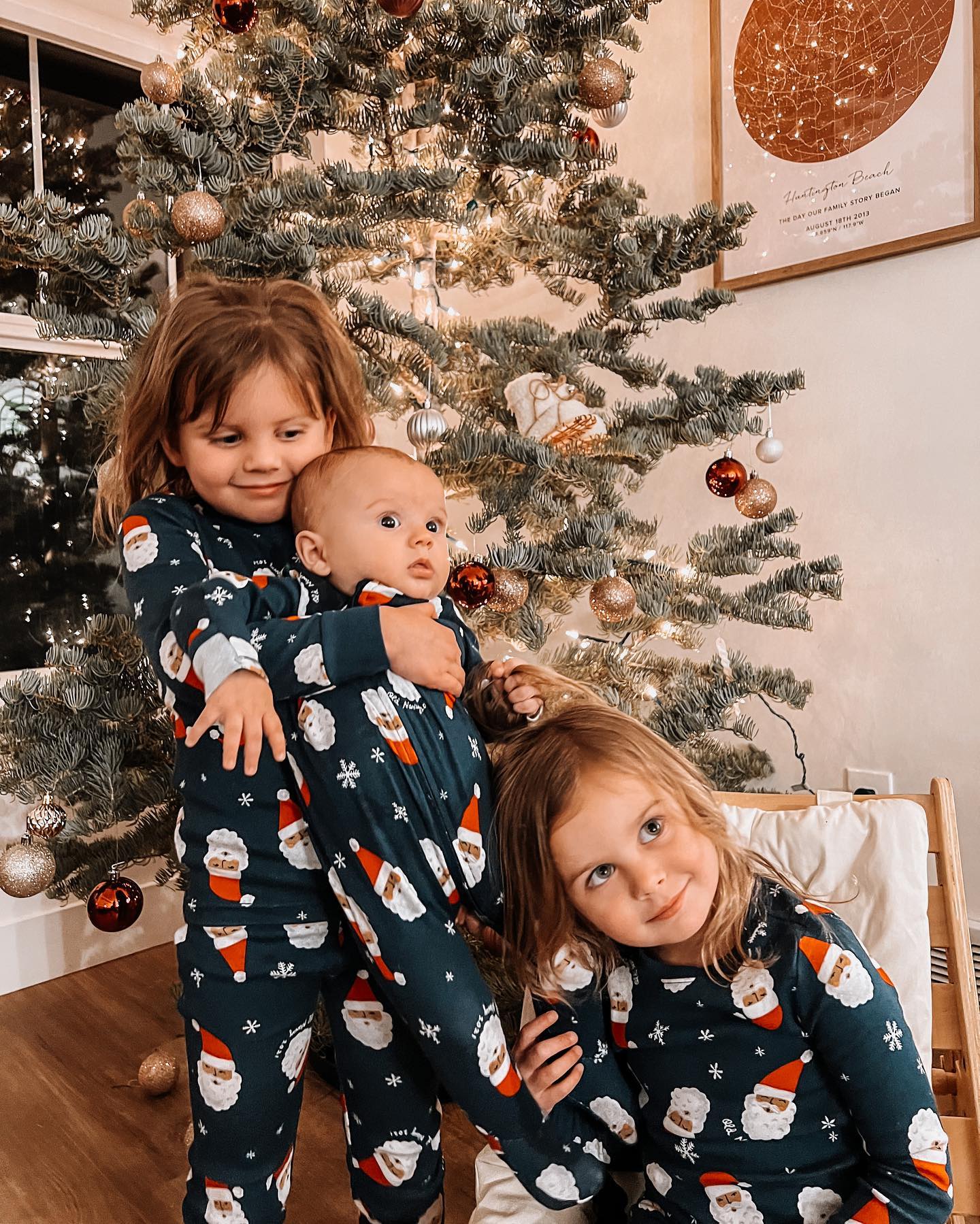 Santa Hooded Onesies Family Matching Pajamas(with Pet Dog Clothes)
