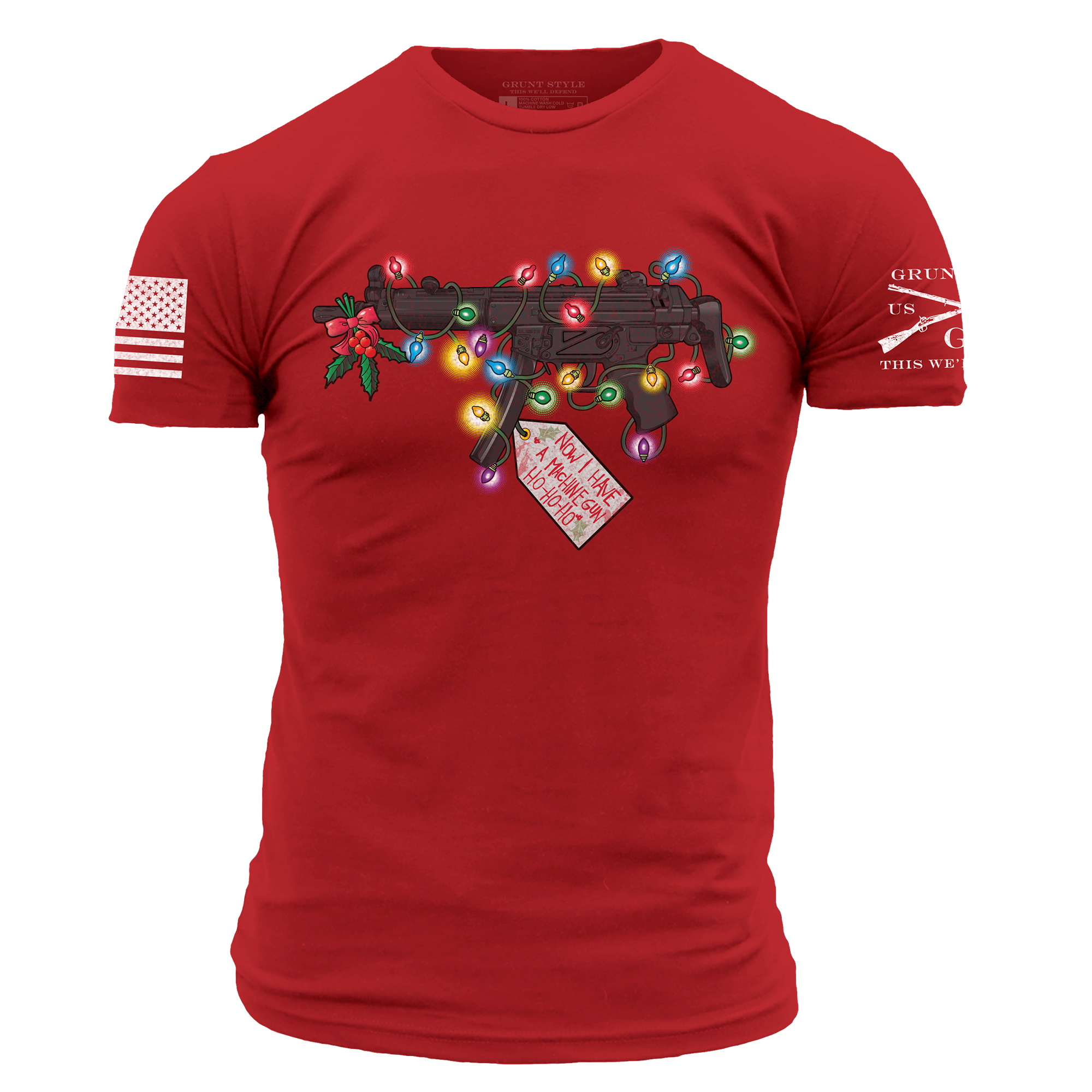 Now I Have A Machine Gun T-Shirt - Red
