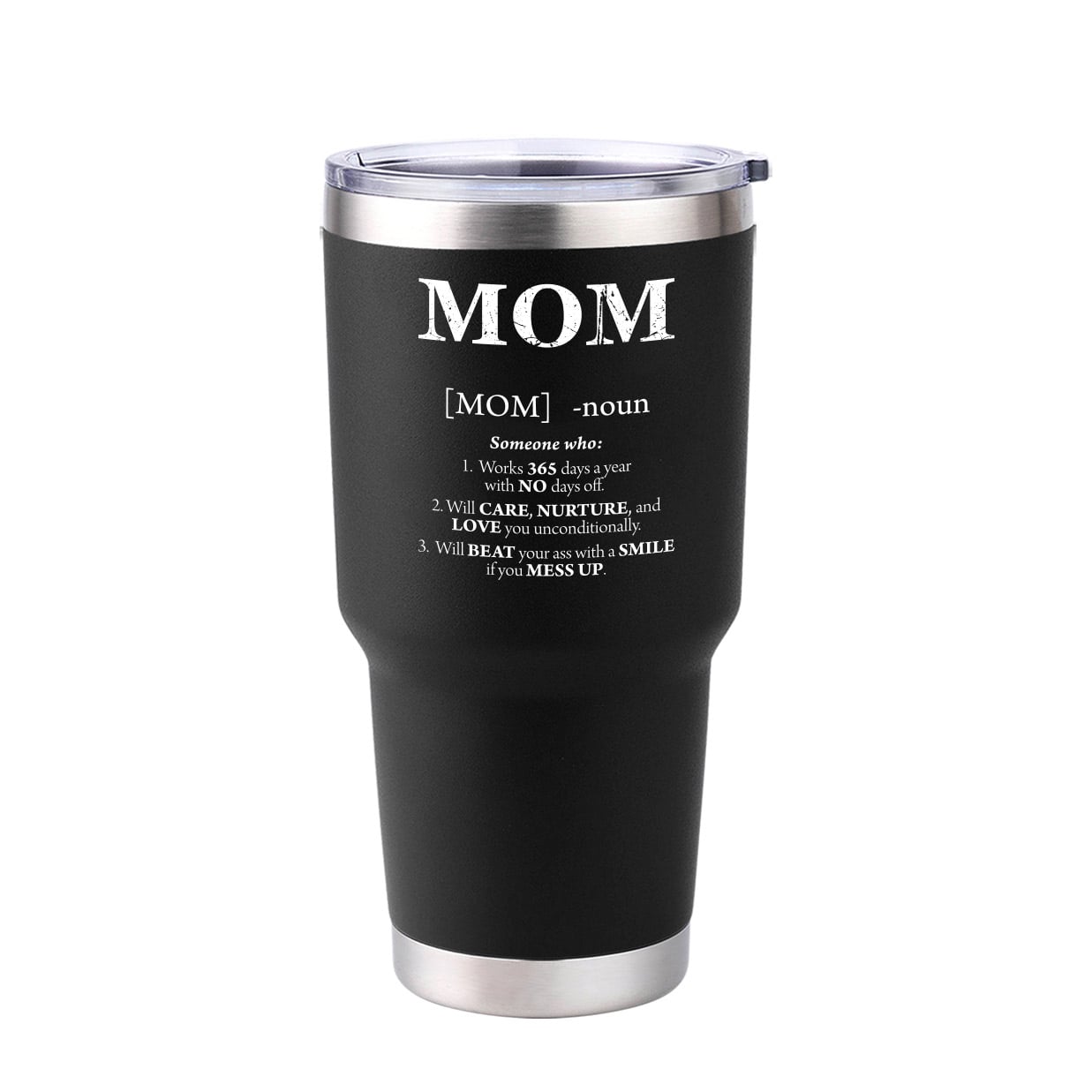 Mom Defined 30oz Tumbler - Black