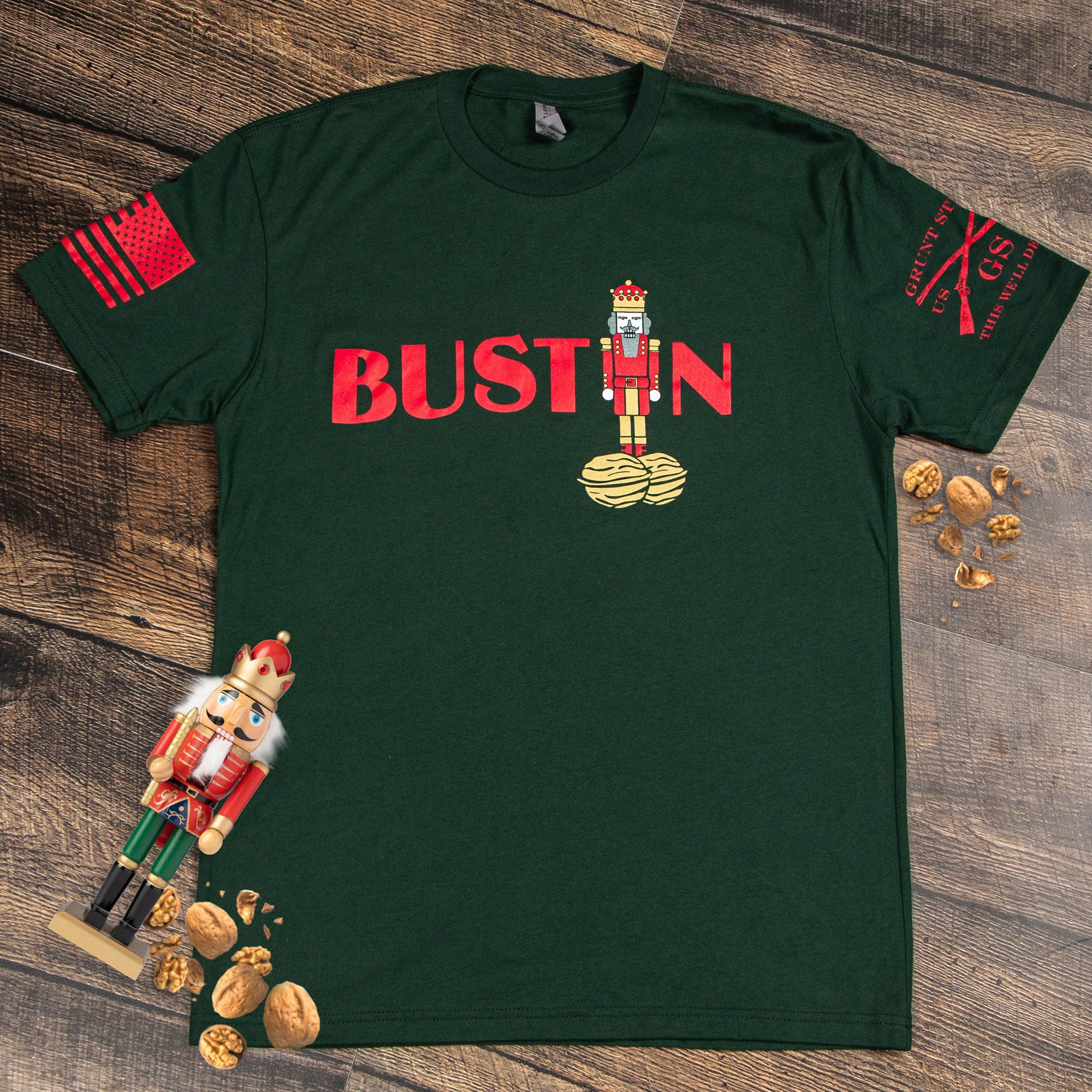 Bustin' T-Shirt - Forest Green